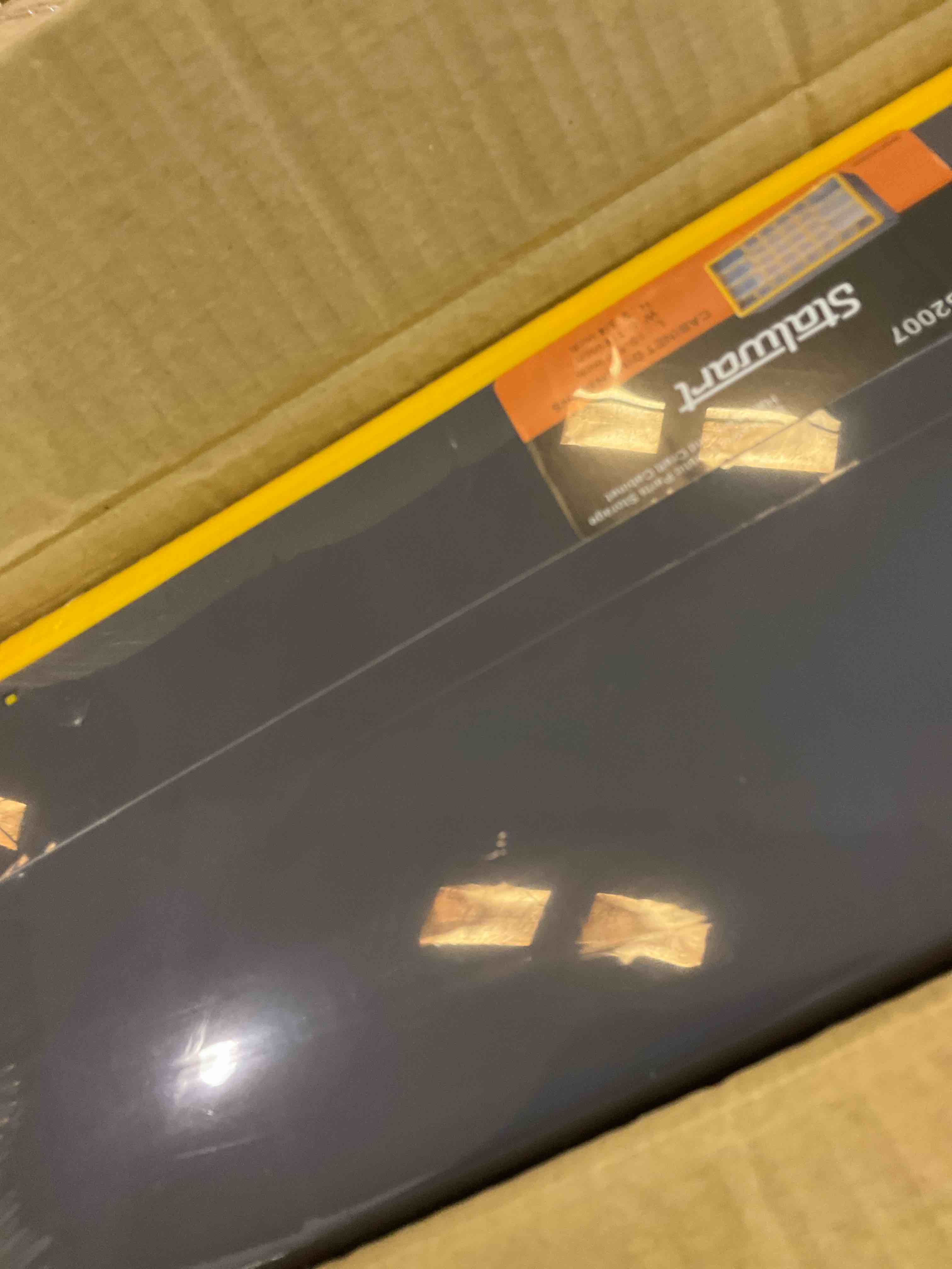 Stalwart 30-Drawer Small Part Organizer, 19.6" x 6.25" x 9.75", Yellow