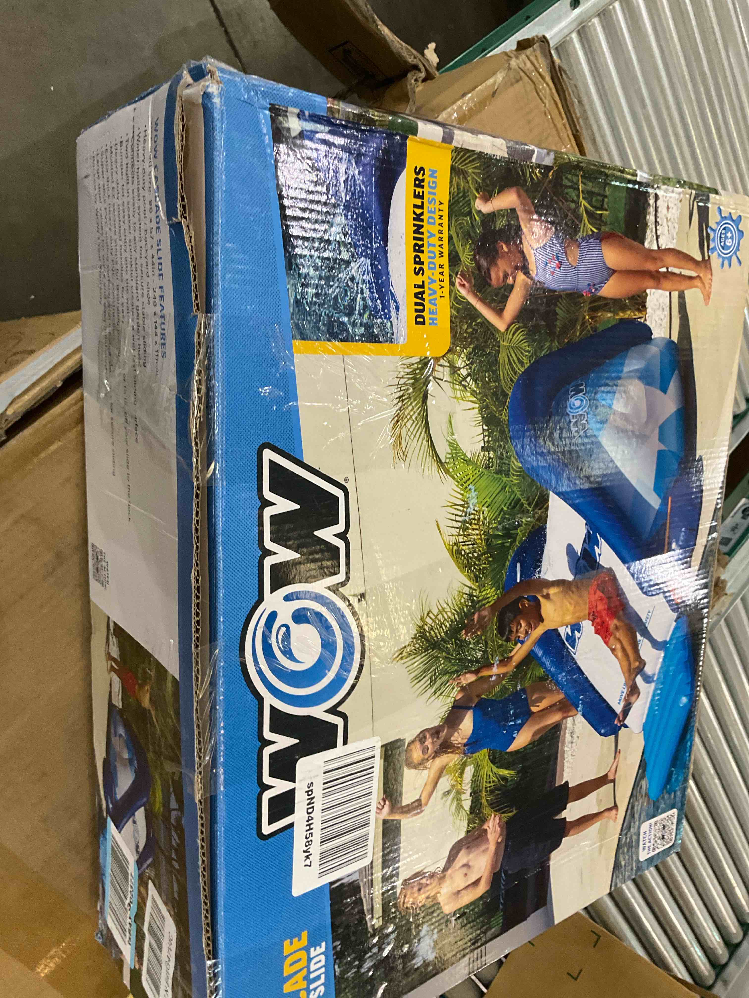 Intex 58849EP Kool Splash Durable Vinyl Inflatable Play Center Swimming Pool Water Slide with Built in Sprayers for Kids and Adults, Age 6 and Up