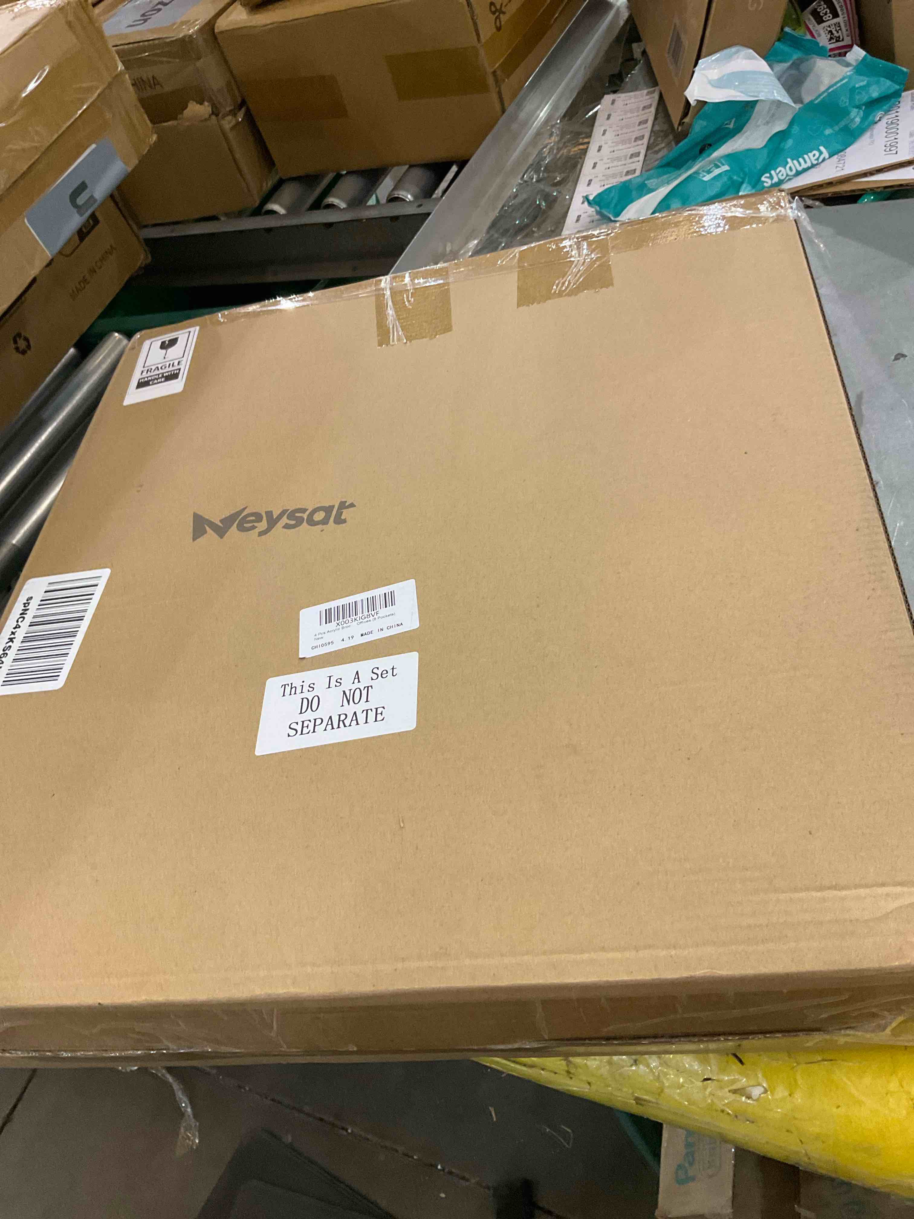  4 Pcs Acrylic Broc Offices (8 Pockets) 