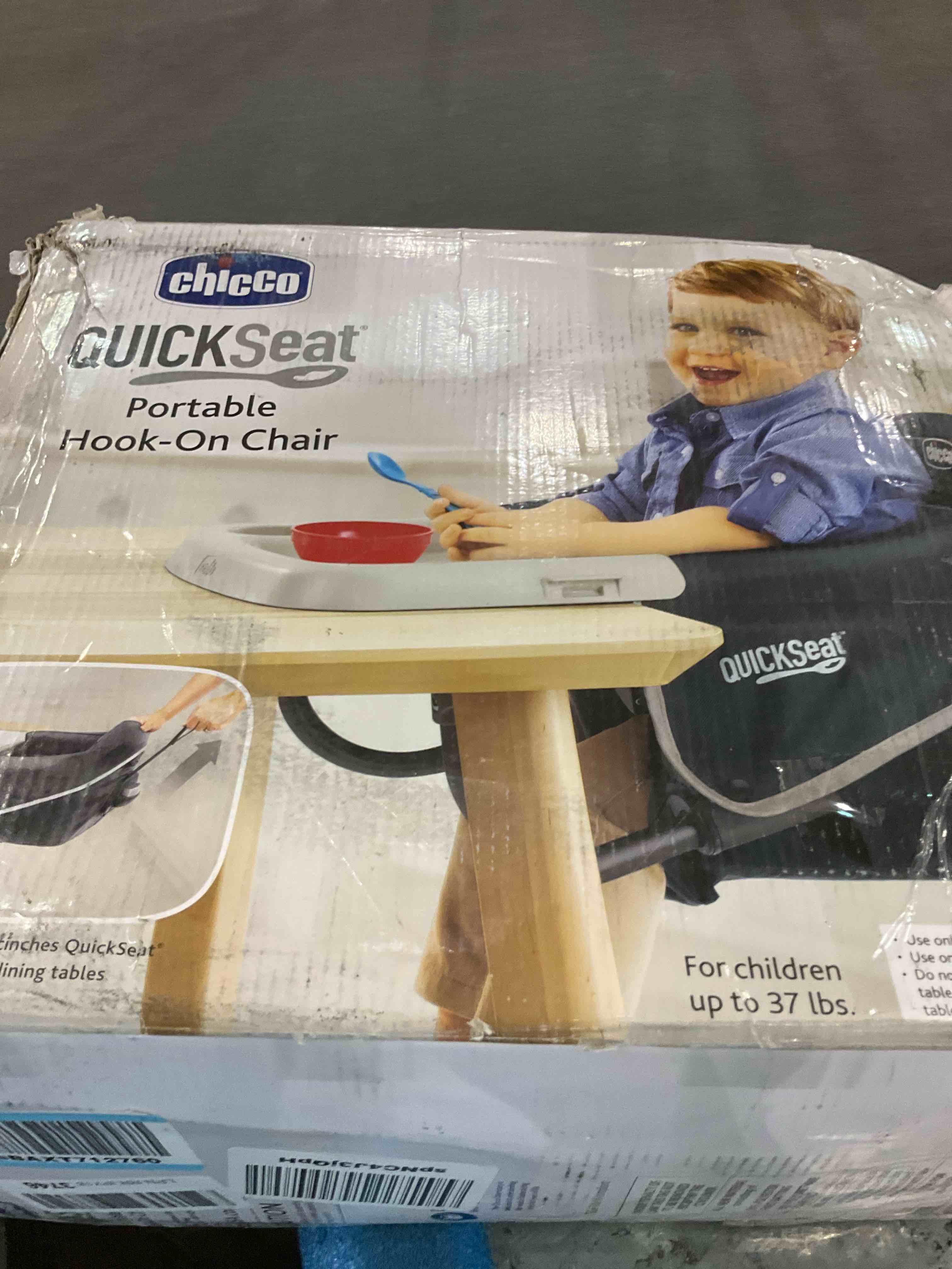 Chicco QuickSeat Hook-On Chair, Graphite