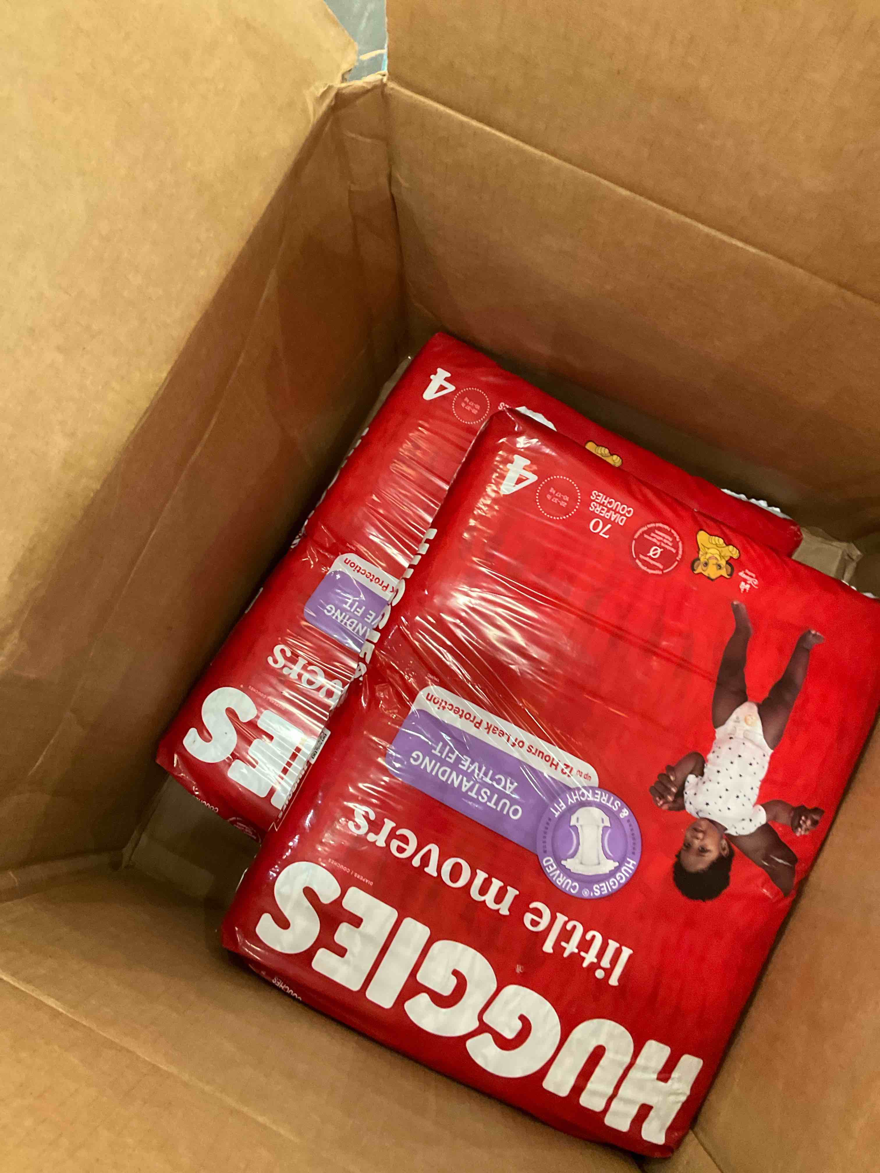 Huggies little movers size 4