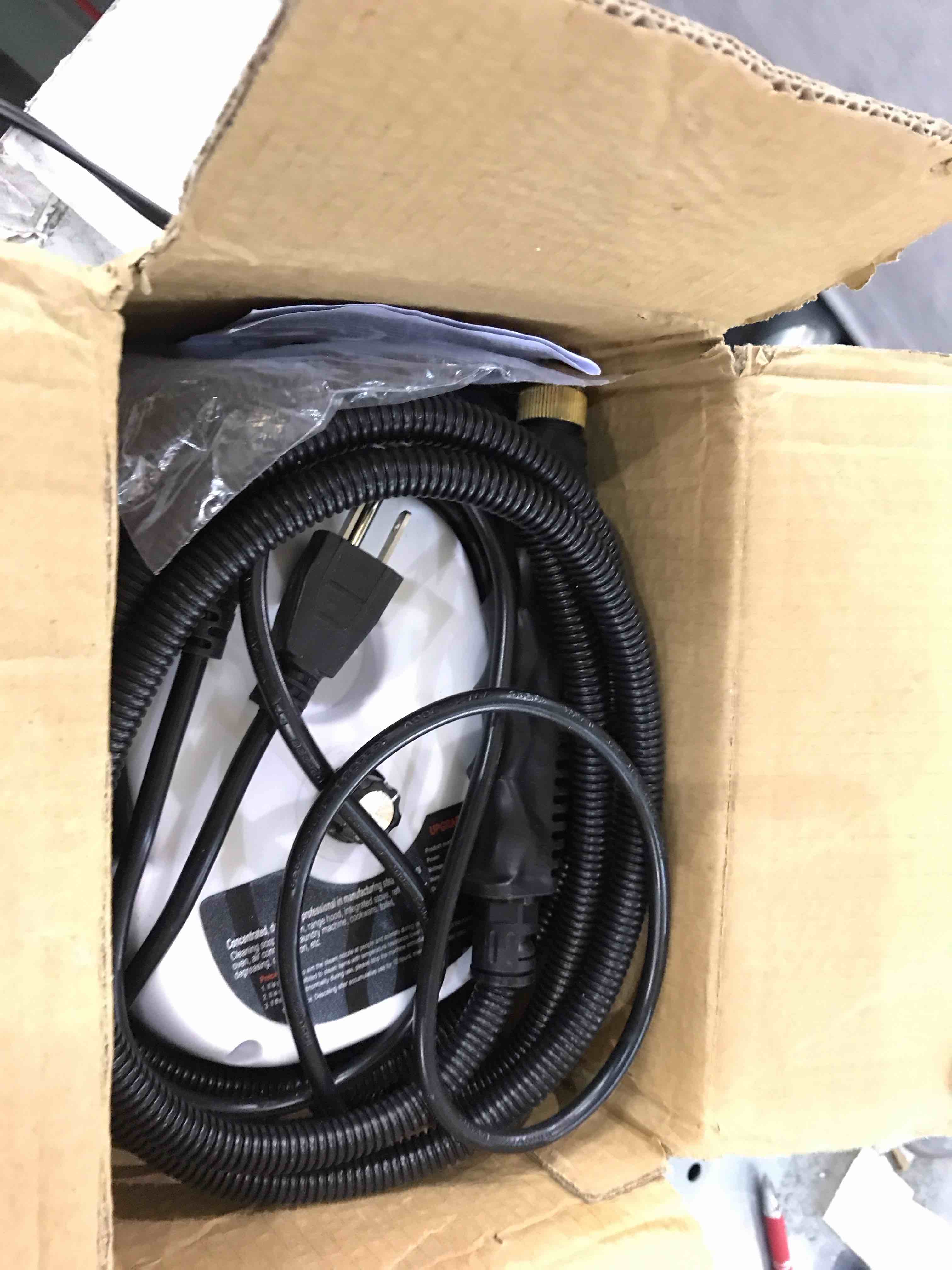 Steam Cleaner for Home with 10 Accessory Kit, Multipurpose Portable Upholstery Steamer Cleaning with Safety Lock to Remove Grime, Grease, and More, White