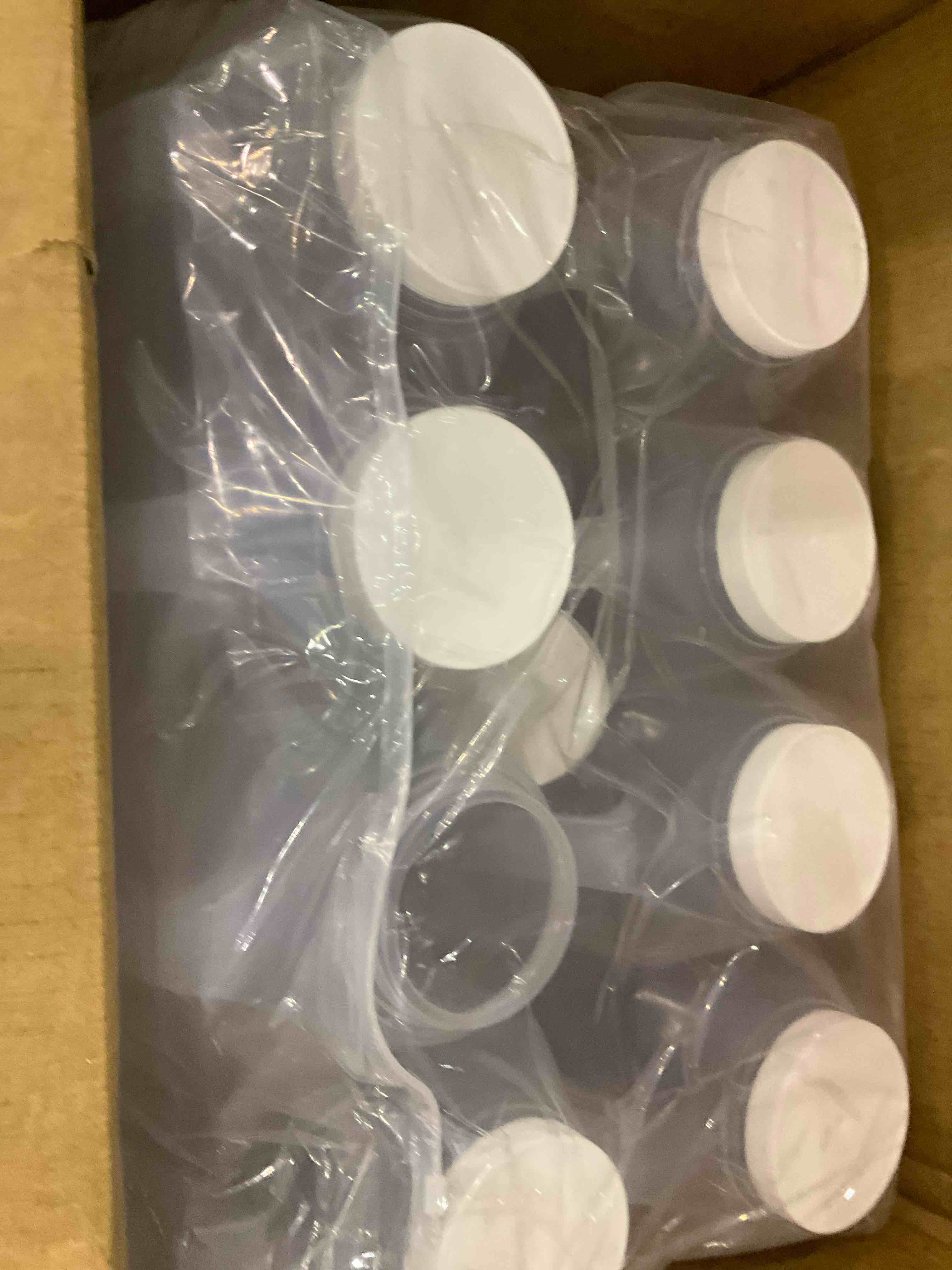 Gejoy 8 Pcs 1.2 Gallon Clear Plastic Gallon Jar with Handle and Airtight Lid Water Jug Square Empty Storage Containers Wide Mouth Gallon Jugs for Home Restaurant Residential Commercial Use