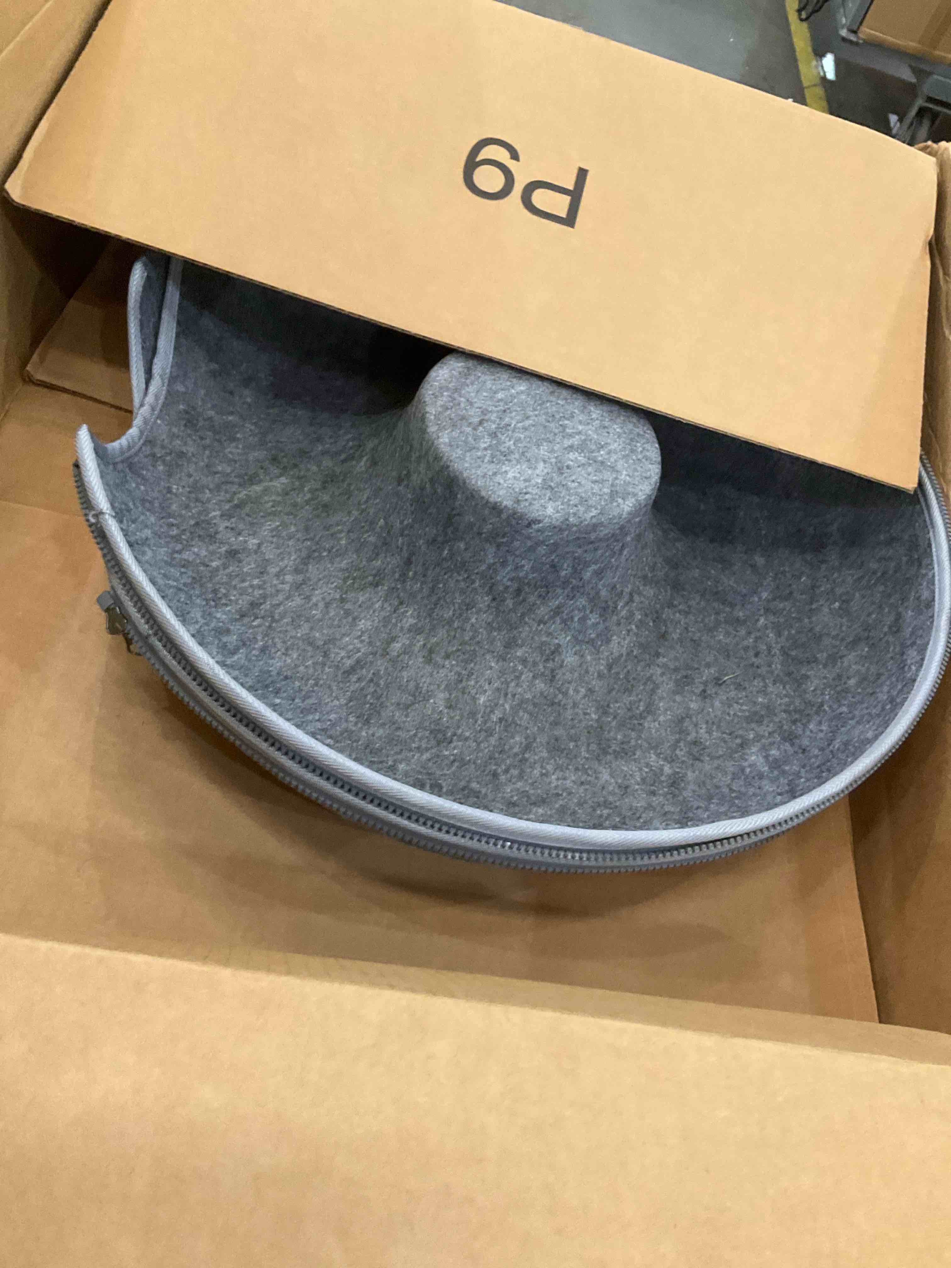 Cat Tunnel Bed - Peekaboo Cat Cave - Indoor Cat Donut Tunnel - Detachable Round Felt & Washable Interior Cat Hideout (20 Inch)