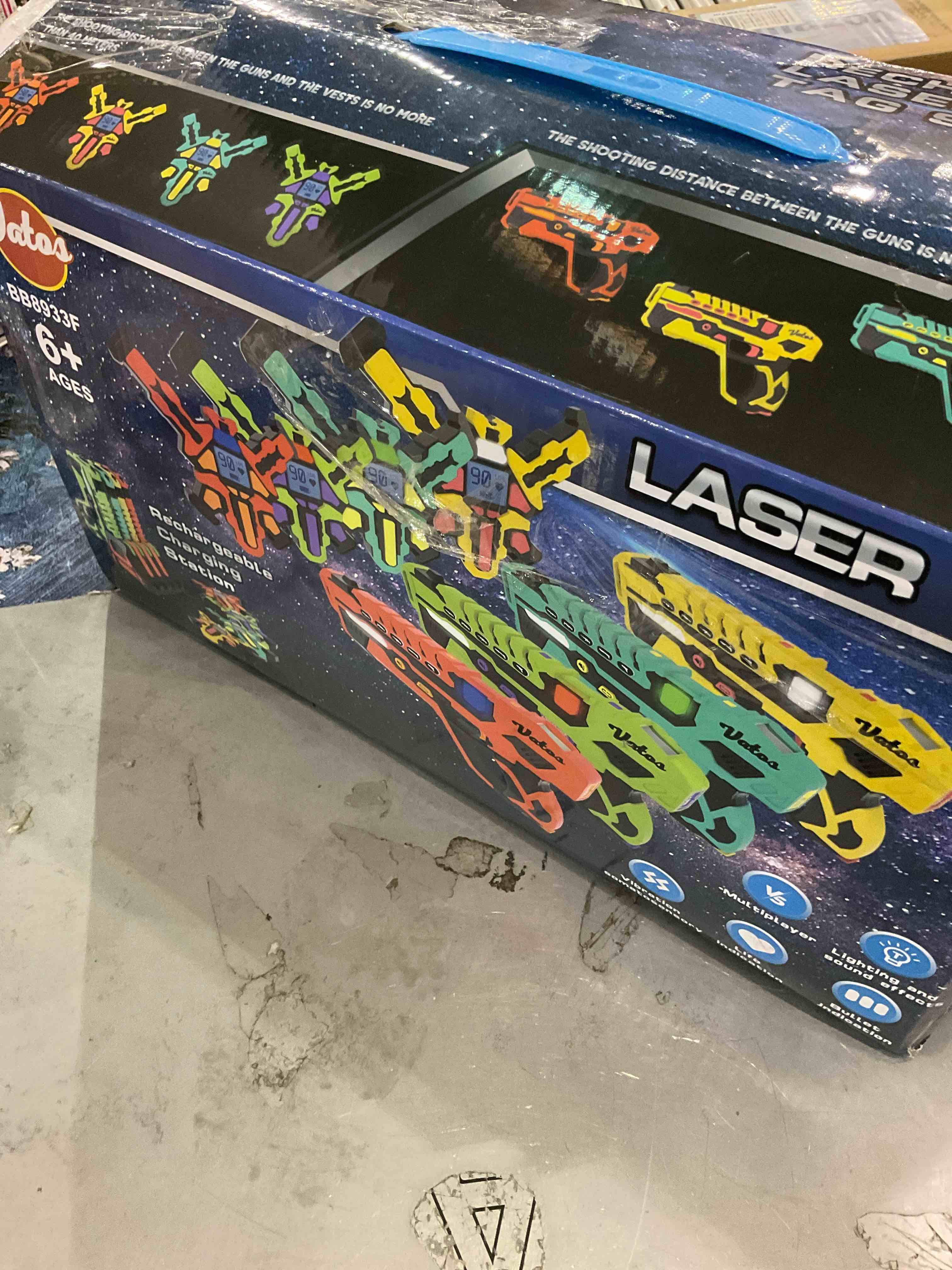 Rechargeable Laser Tag for Kids, Teens & Adults - Blasters & Vest Sensors - Fun Ideas Age 8+ Year Old Toys - 4 Set - Lazer Teen Boy Games - Boys & Girls Outdoor Teenage Group Activities
