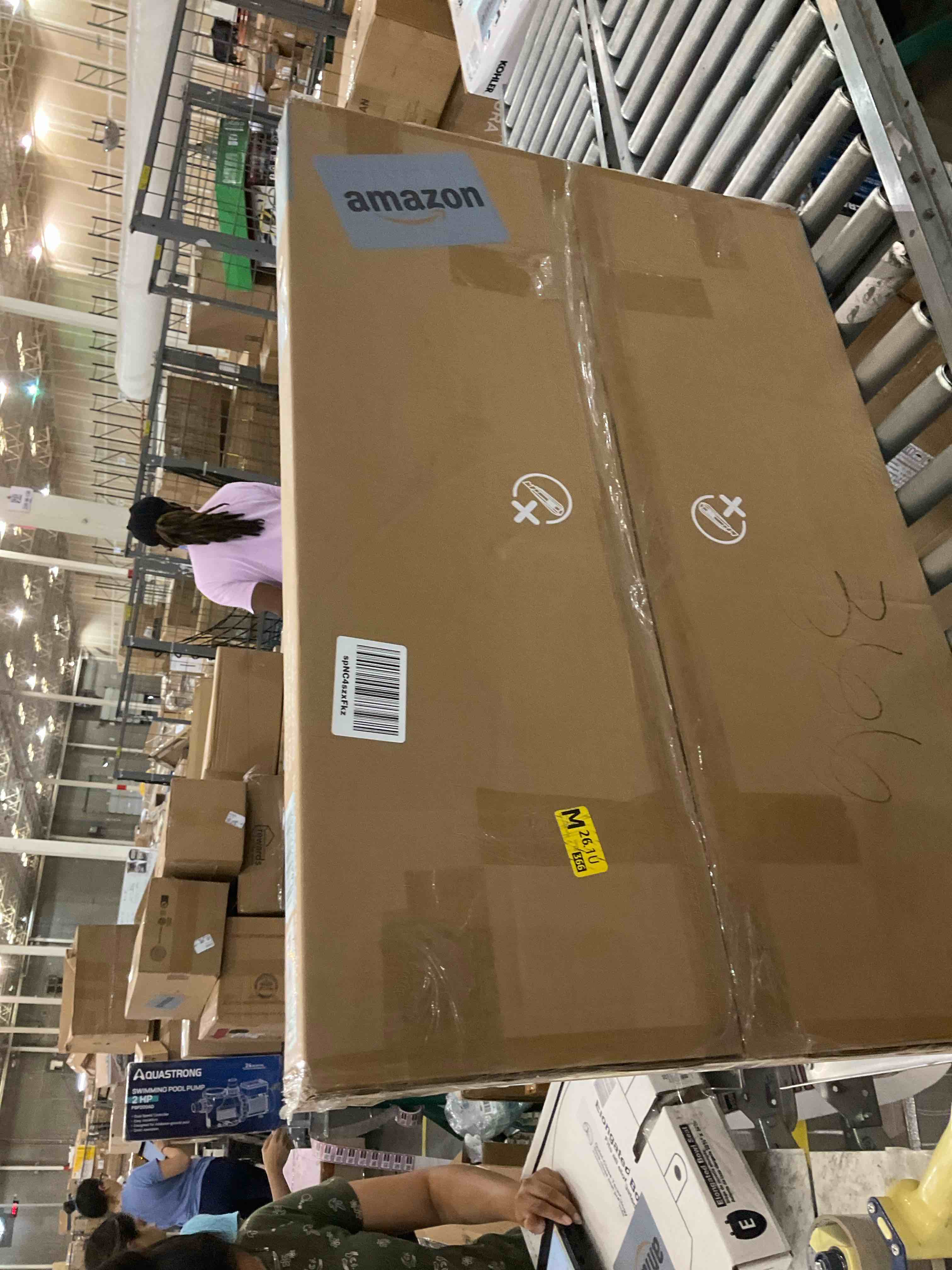 Sweetcrispy Small Computer Office Desk 32 Inch Kids Student Study Writing Work with Storage Bag & Headphone Hooks Modern Simple Home Bedroom PC Table