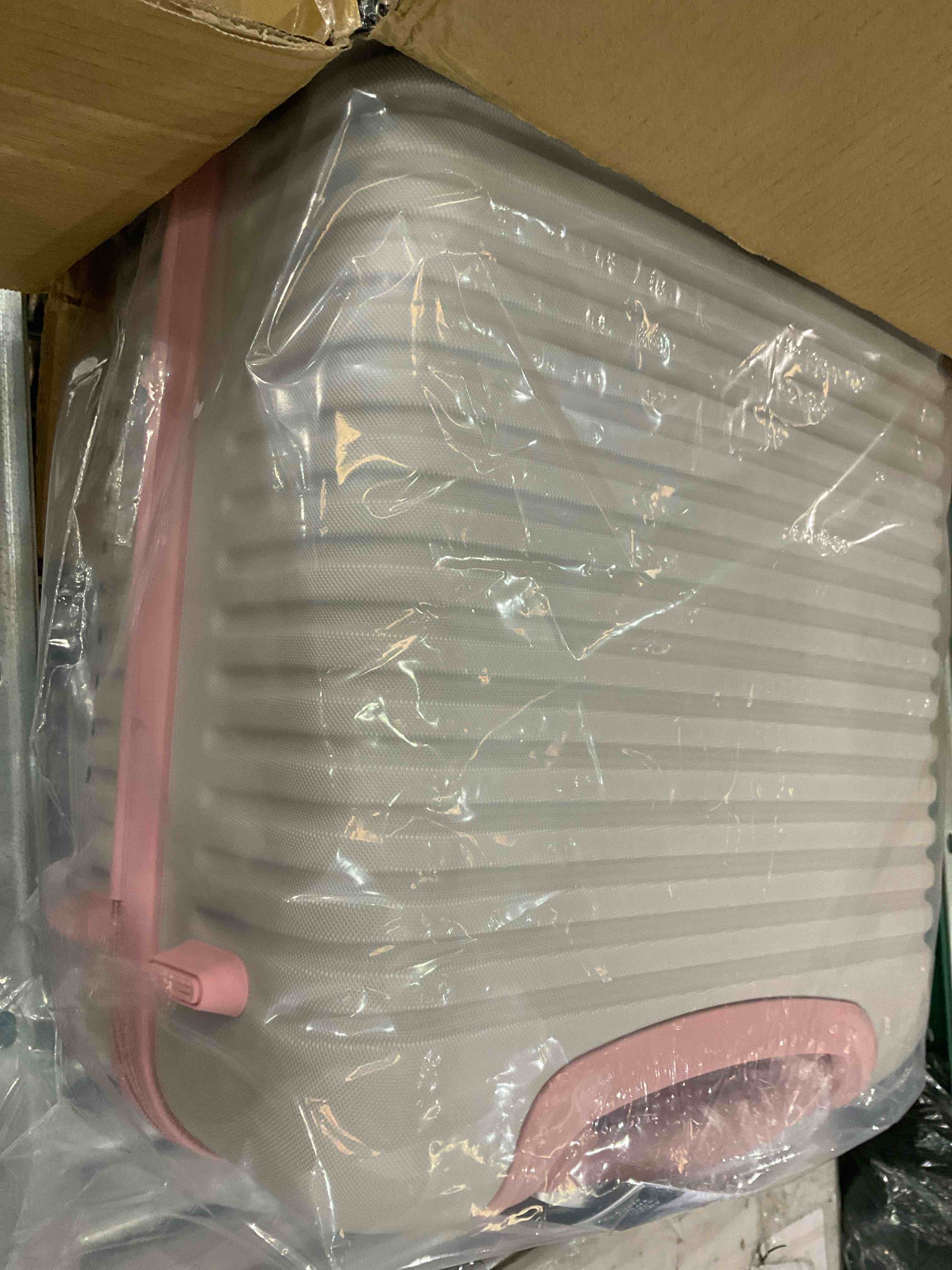 Coolife Suitcase Set 3 Piece..,Pink, 3 piece set (BP/TB/20)) 