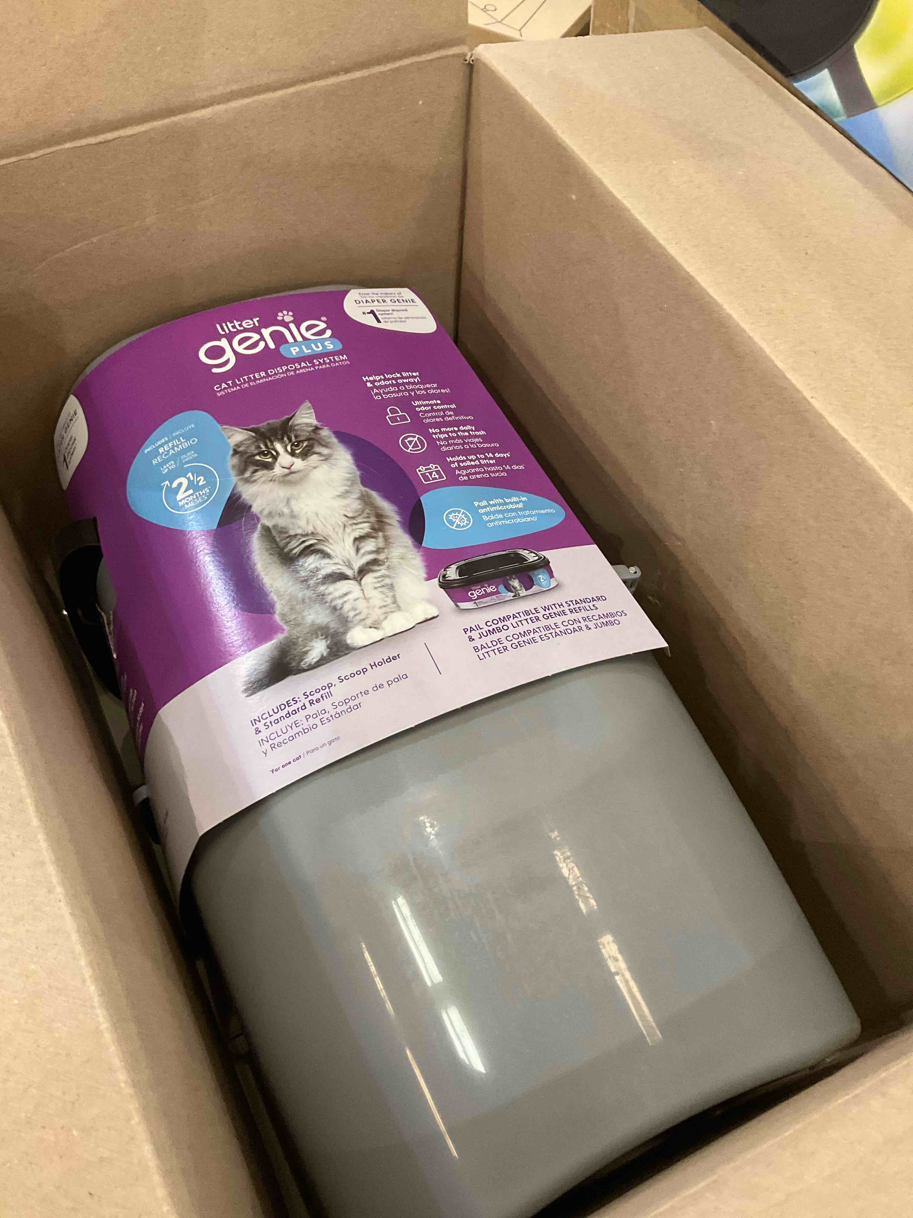 Litter Genie Plus Pail Silver_DX