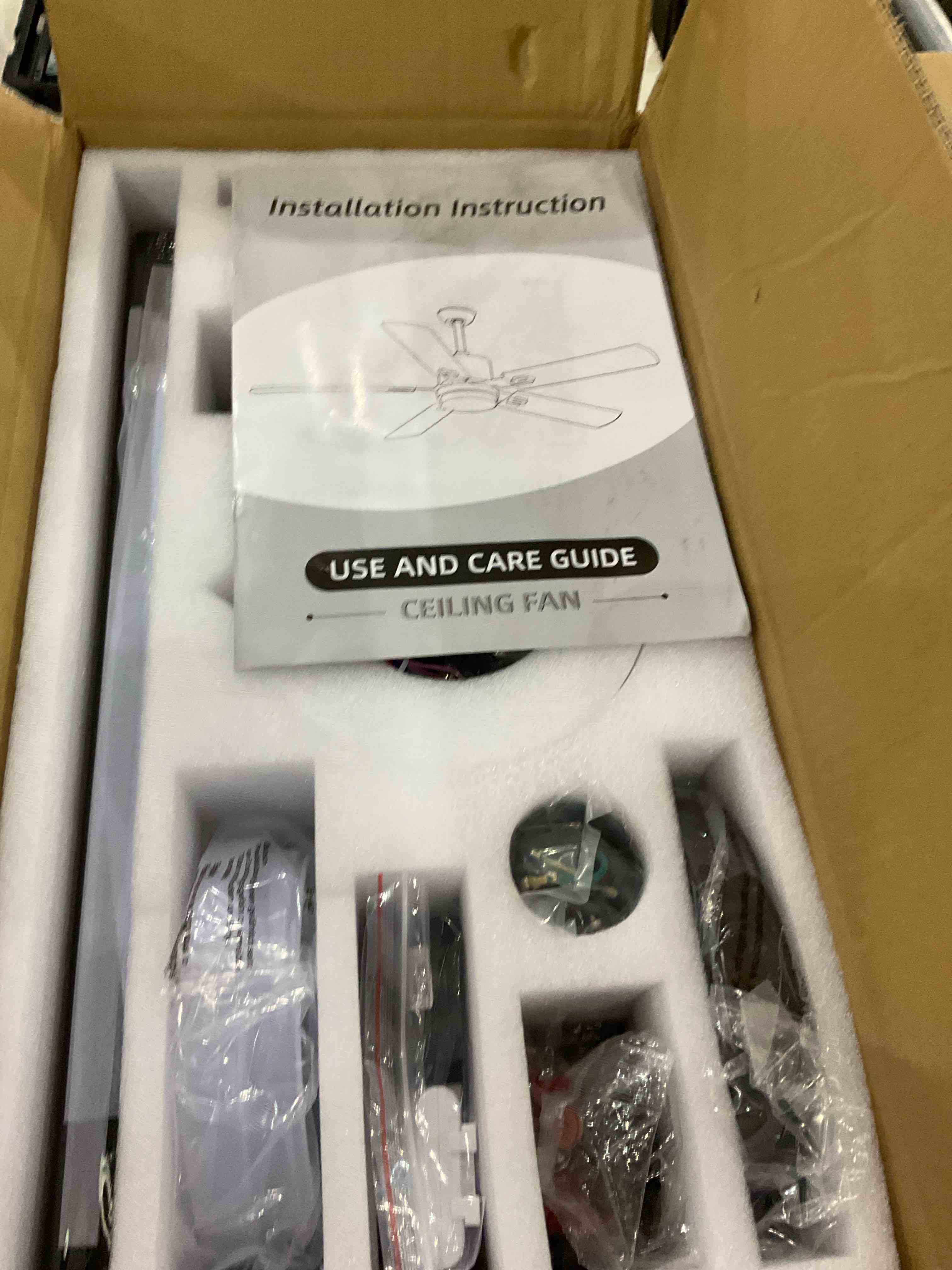 Portage Bay 50251 Hugger 52" Matte Black West Hill Ceiling Fan with Bowl Light Kit