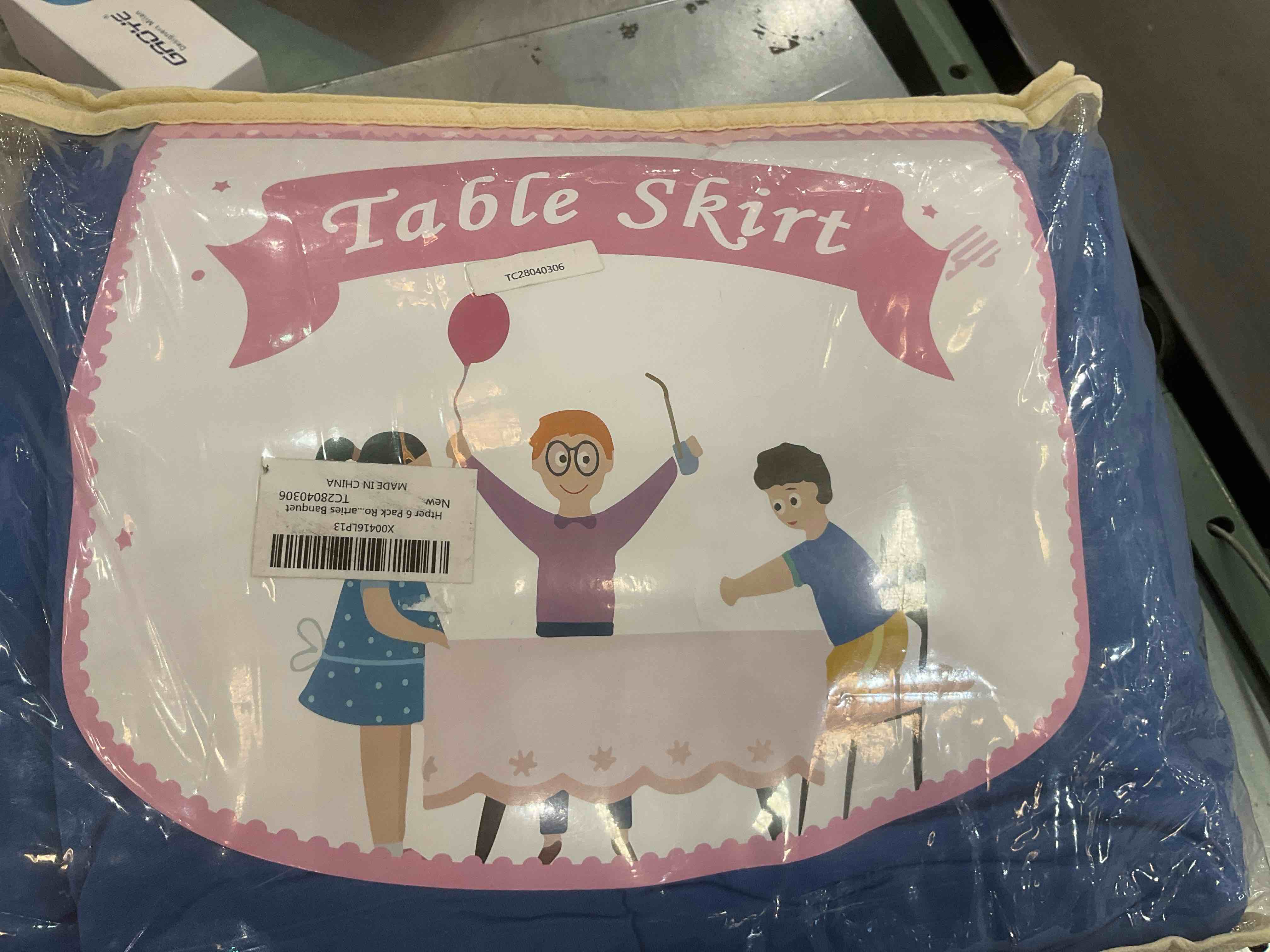 Htper 6 Pack Royal Blue Spandex Table Cloth Banquet Table Skirt