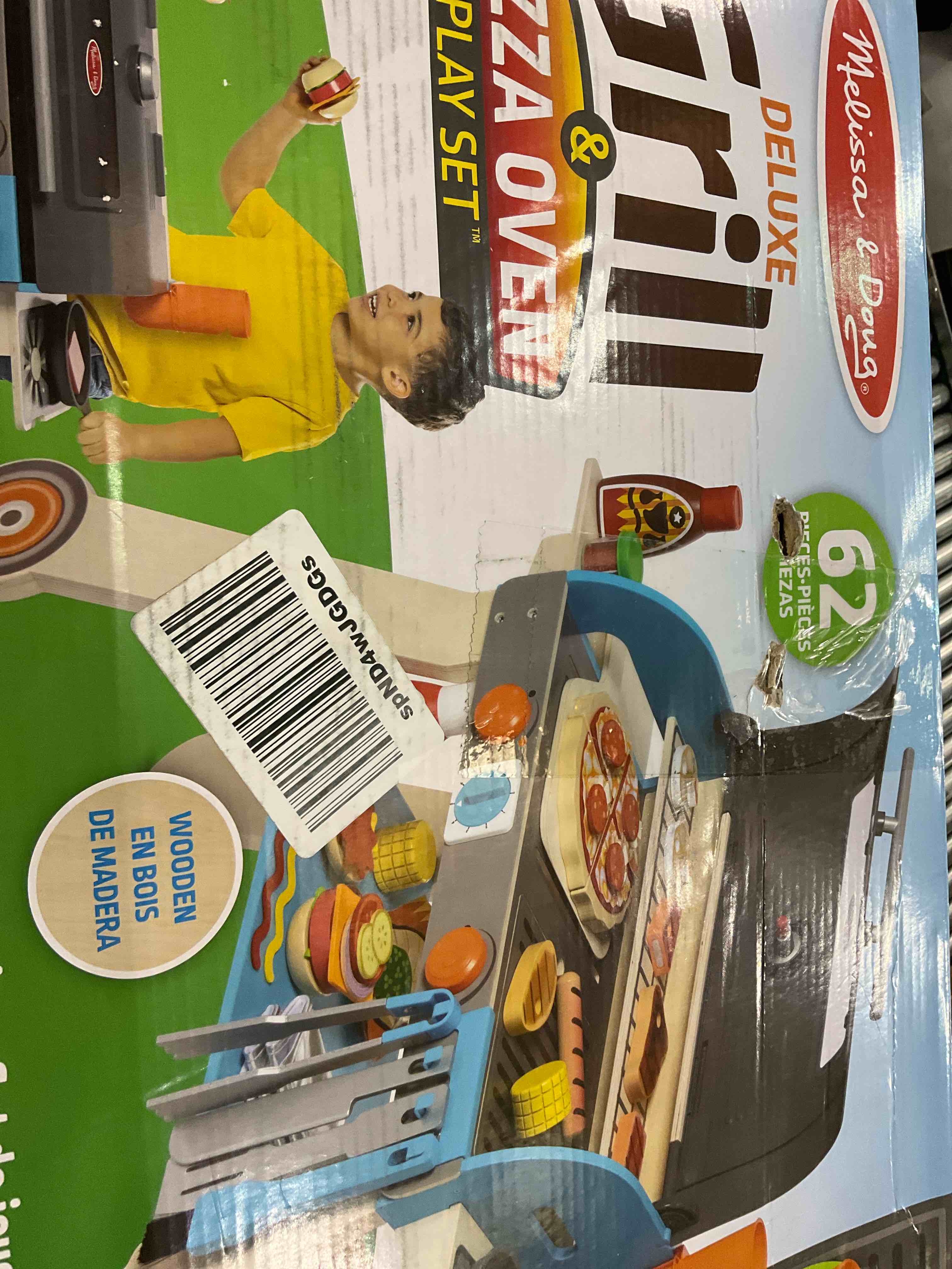 deluxe grill pizza oven play set