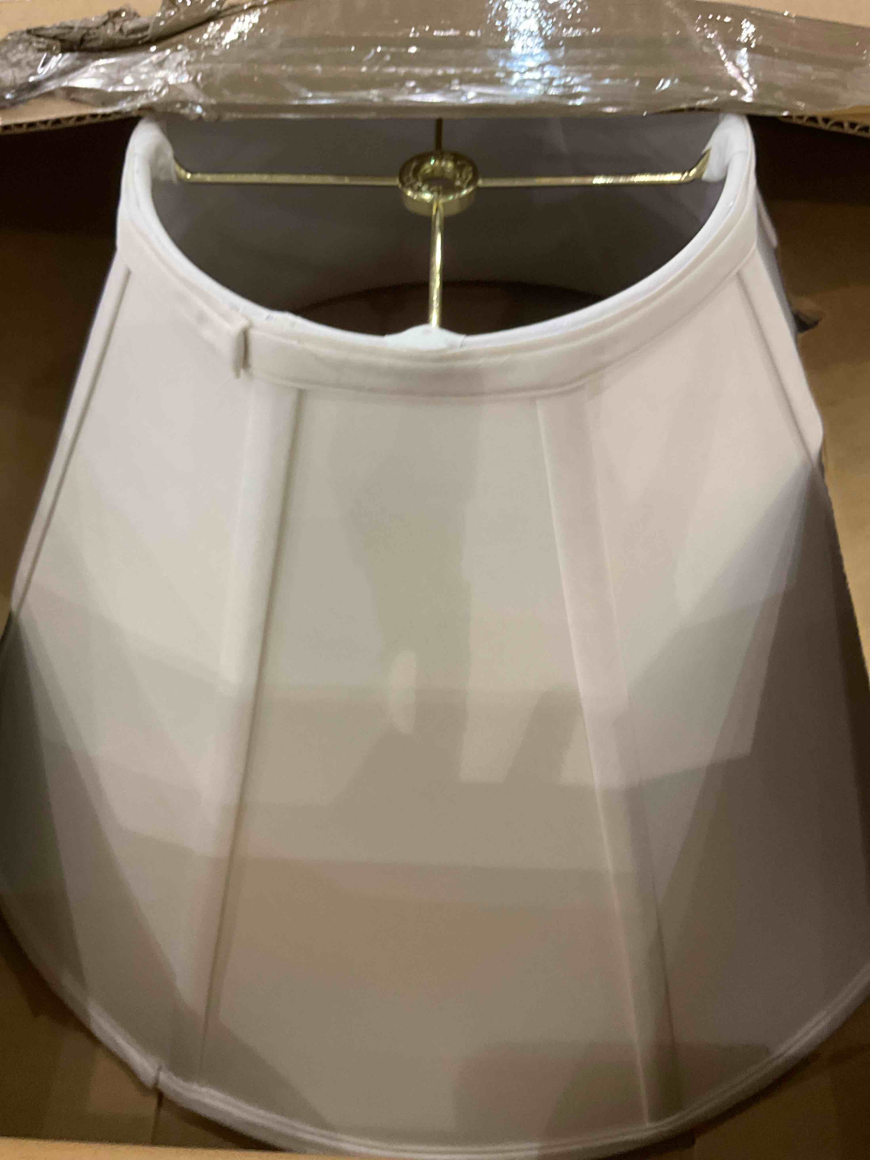 Royal Designs, Inc DBS-706-20WH Series Royal Designs Empire Lamp Shade, White, 7 x 20 x 12.5