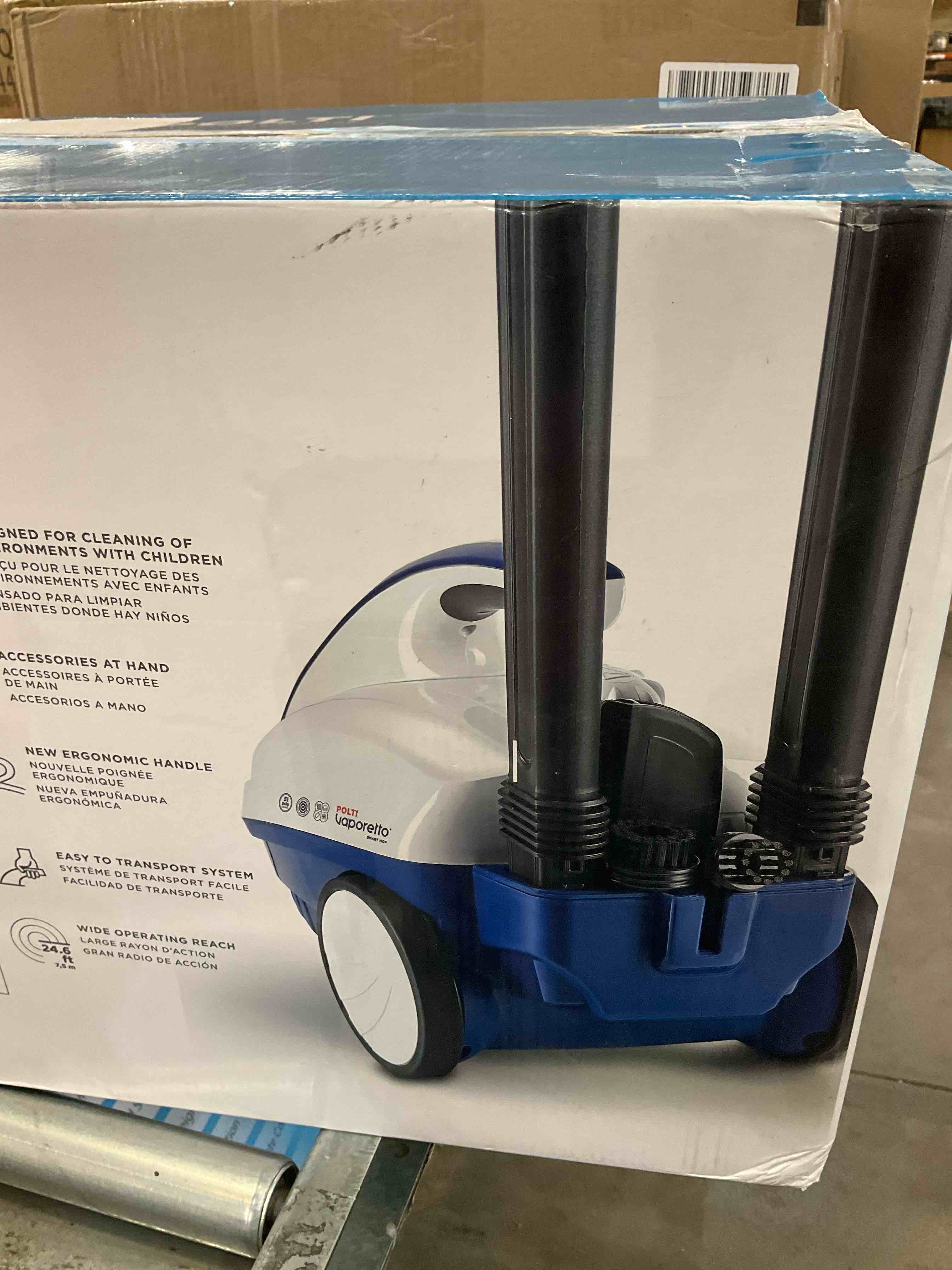 POLTI Vaporetto Smart Steam Mop and Steam Cleaner for Cleaning and Sanitizing with 12 Attachments Works for Tile Floor with Grout, Carpet, Car Detailing, Hardwood, & Furniture