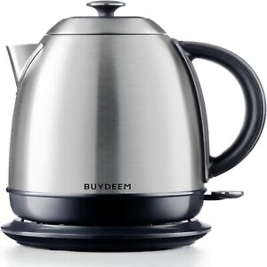 BUYDEEM K640 Stainless Steel Electric Tea Kettle with Auto Shut-Off and Boil Dry