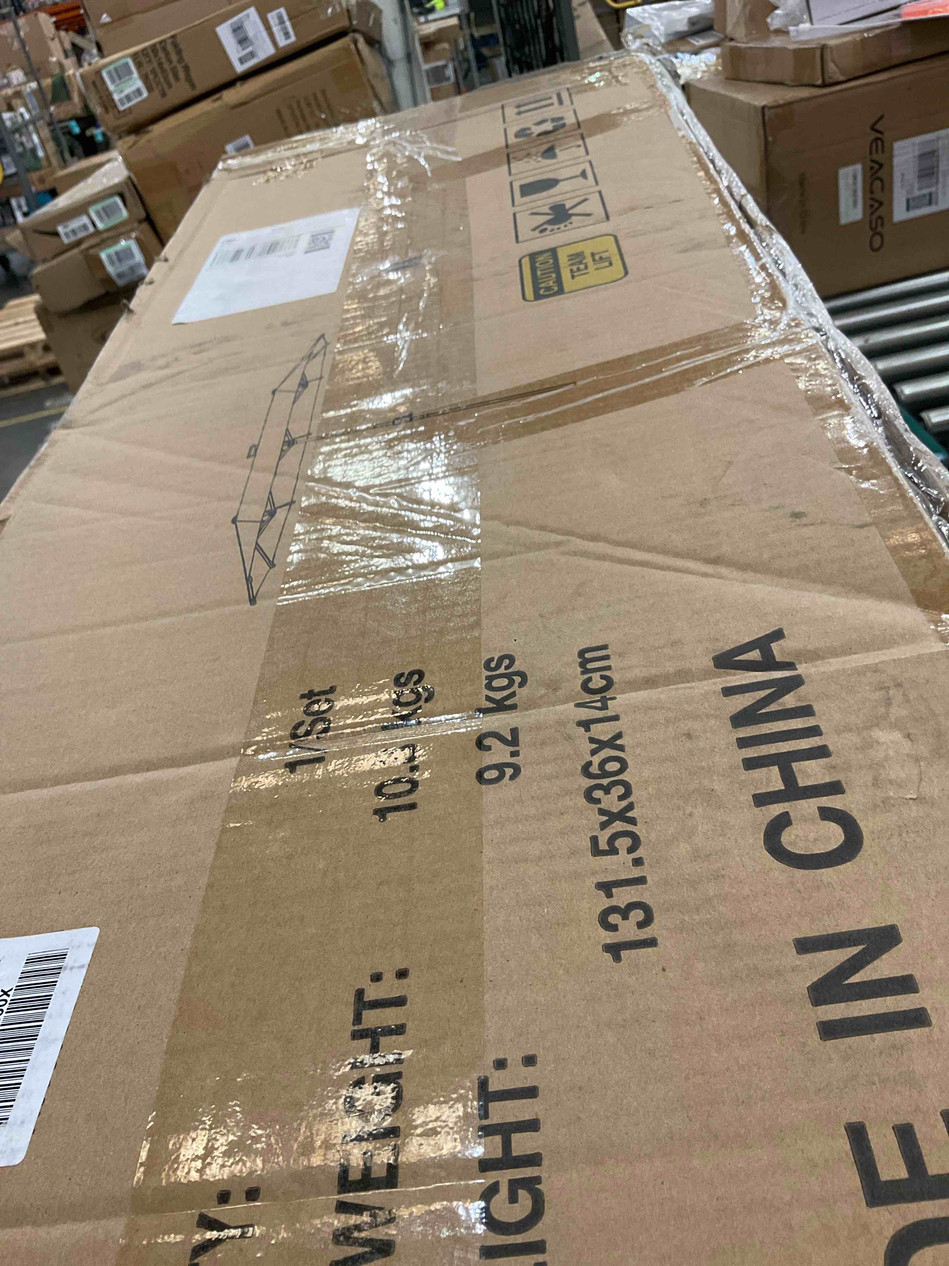 FREE SOLDIER 13FT Double-Sided Patio Umbrellas With 36 LED Lights, Outdoor Extra Large Umbrella with Crank, Market Twin Table Umbrella with Solar lights for Patio Garden Yard Pool (Turquoise)