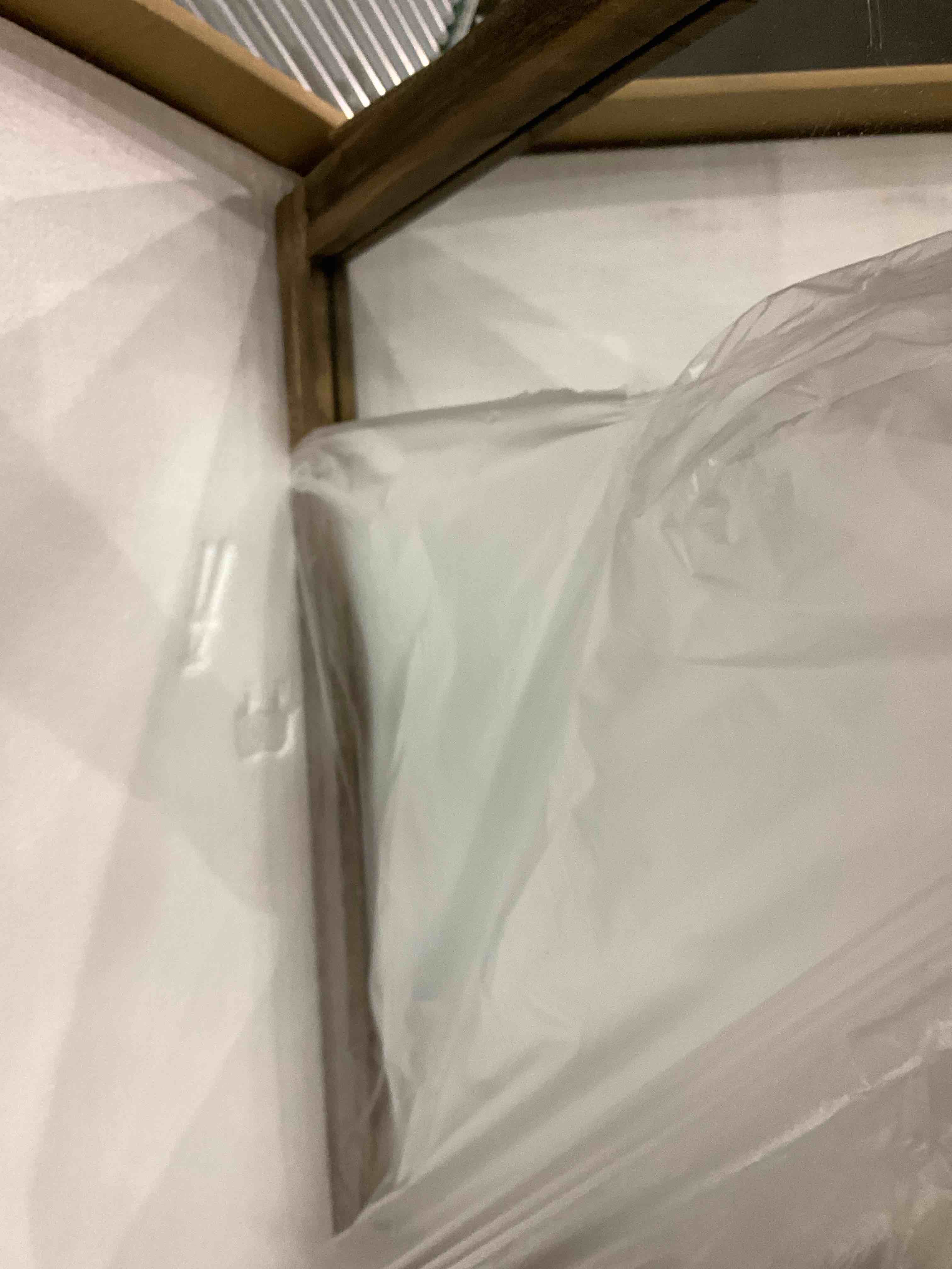 AAZZKANG Rustic Wood Mirror 20"x16" Rectangle Decorative Wall Mirror with Frame Bedroom Living Room Bathroom Mirror