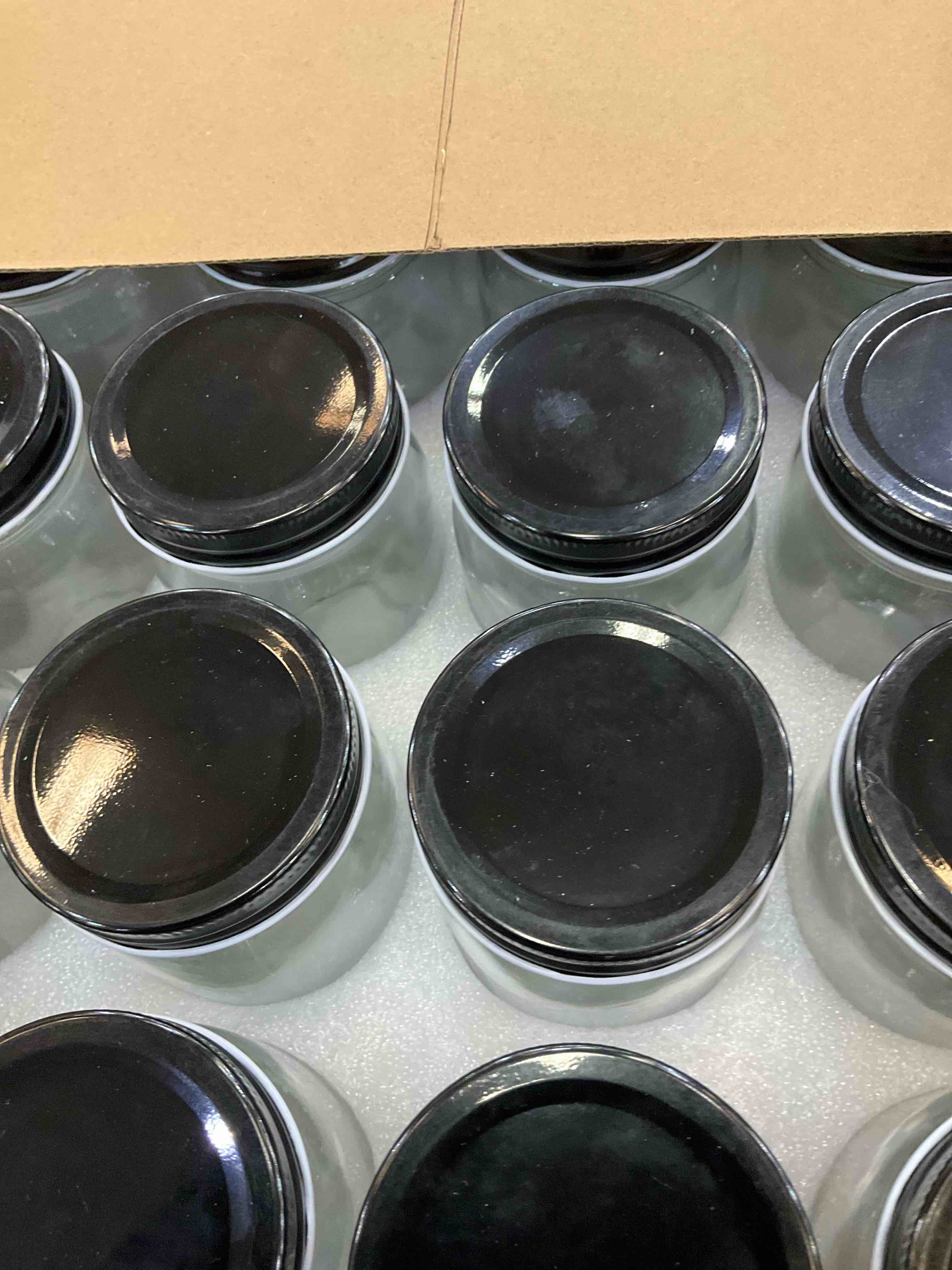 20 glass jars with lid 