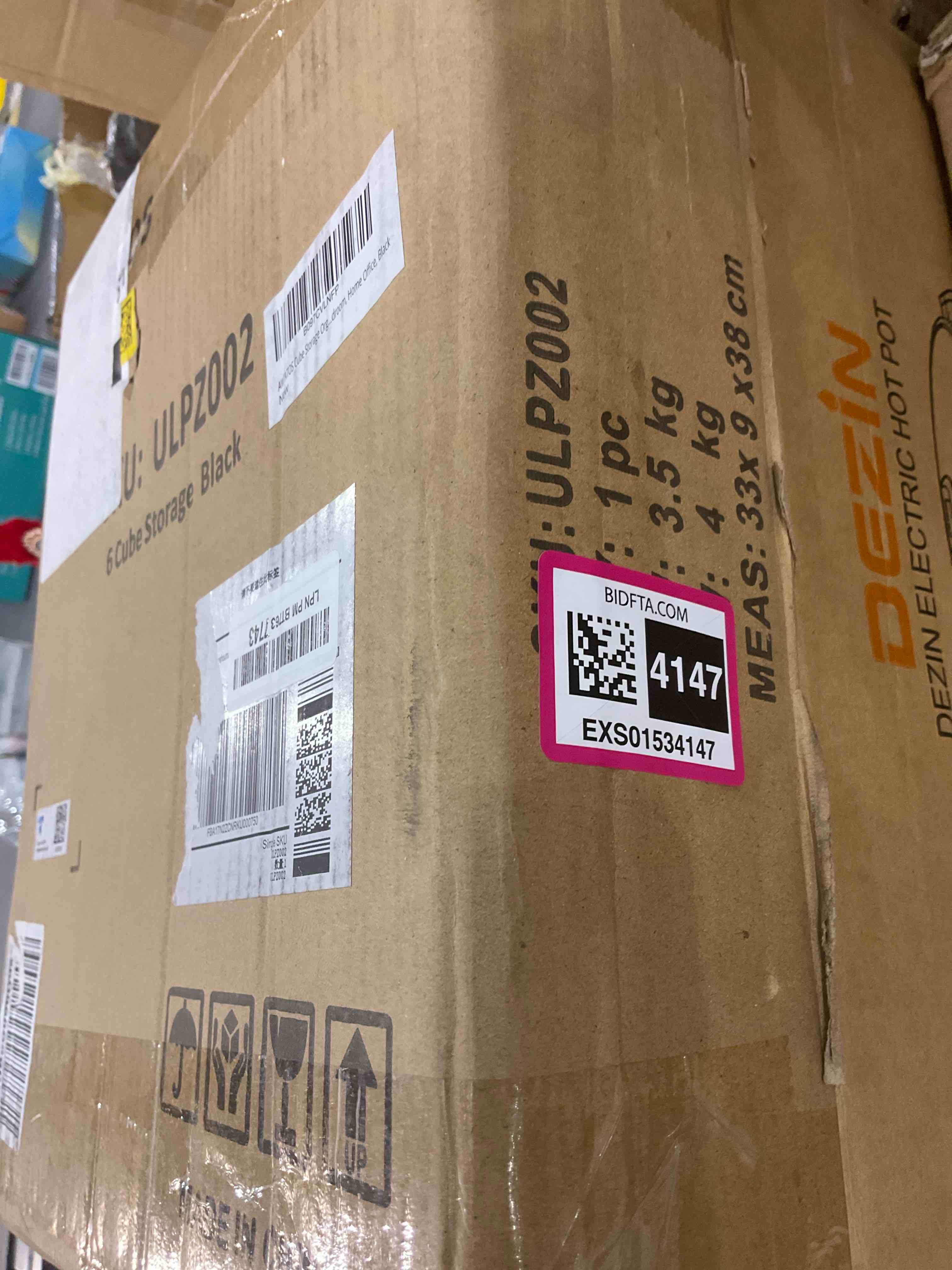 AWTATOS Cube Storage Organizer, Storage Cubes Shelves Bookshelf, 6 Cube Closet Organizers and Storage, DIY Stackable Plastic Clothes Organizer Shelving for Bedroom, Home Office, Black