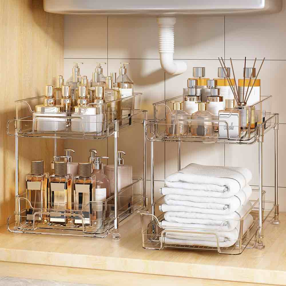 Kitstorack Pull Out Cabinet Organizer(2PCS)