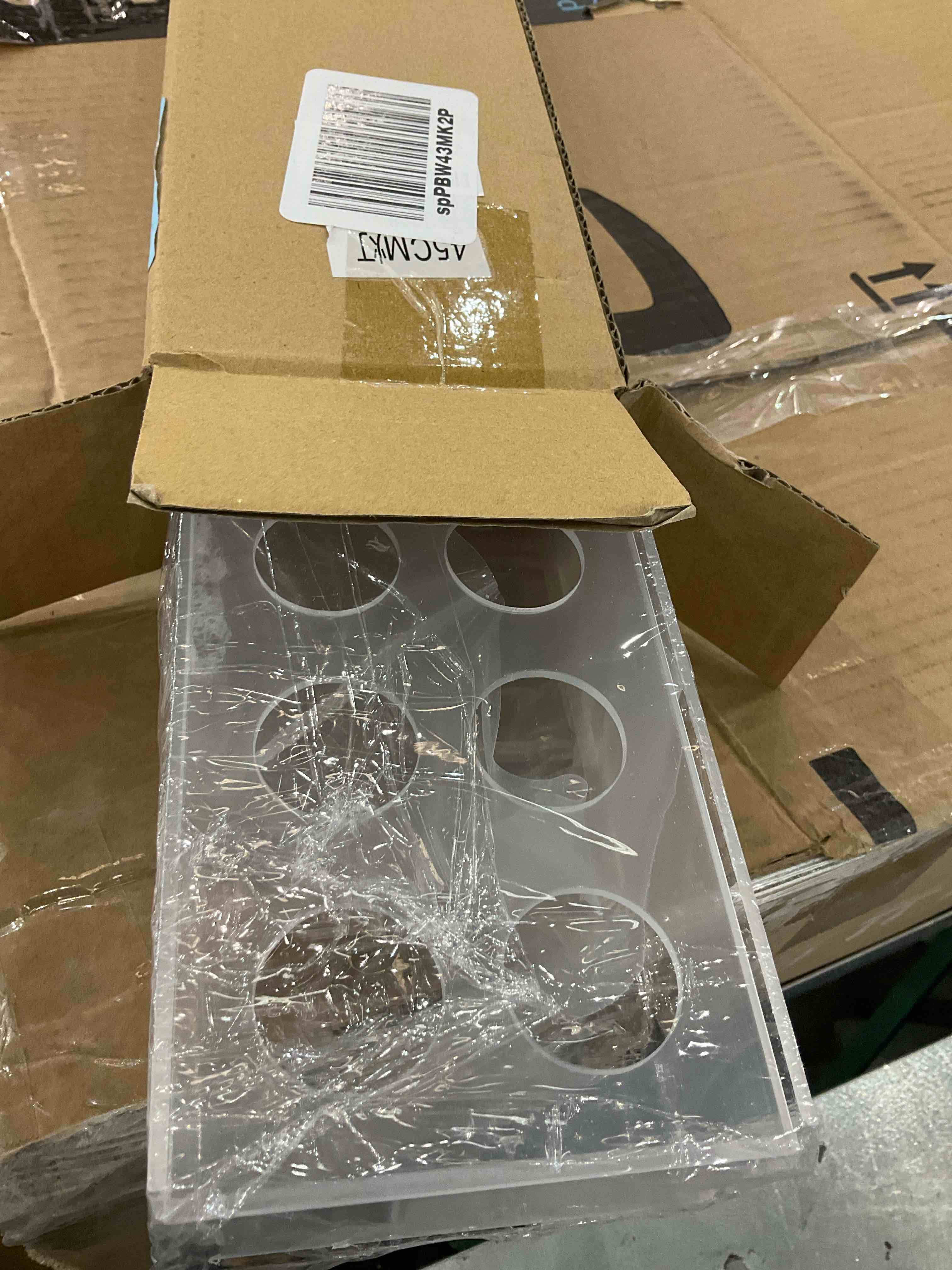 Clear Acrylic Flower Vase, Vase for Flower, 18Inch Long Rectangle Decorative Modern Vase, Low Floral Vases Rectangular Floral Centerpiece for Dining Table Weddings Home Decor