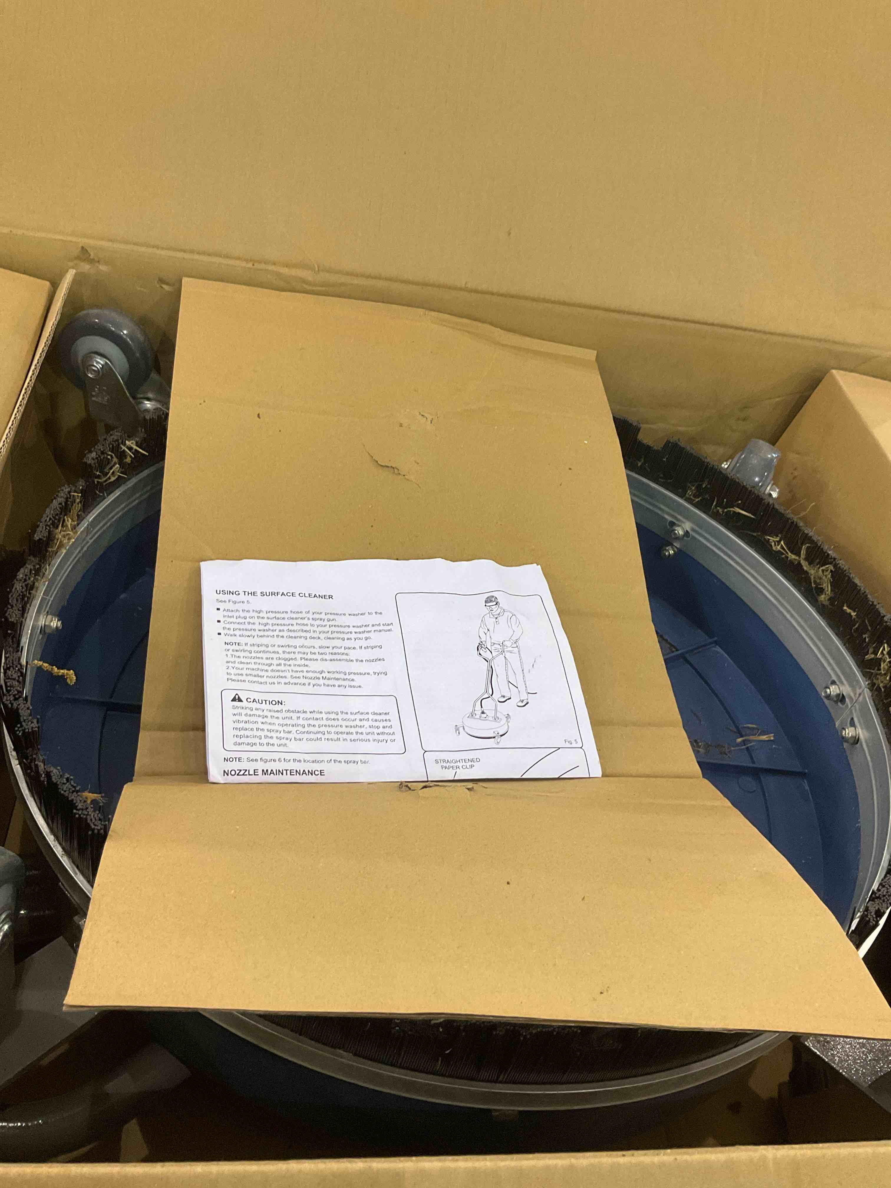 MEKOH Pressure Washer Surface Cleaner 20'', 4500PSI Power Washer Surface Cleaner Attachment with Wheels, Pressure Washer Accessory for Driveway Sidewalk Curb Deck Patio Cleaning, 3/8'' Quick-Connect