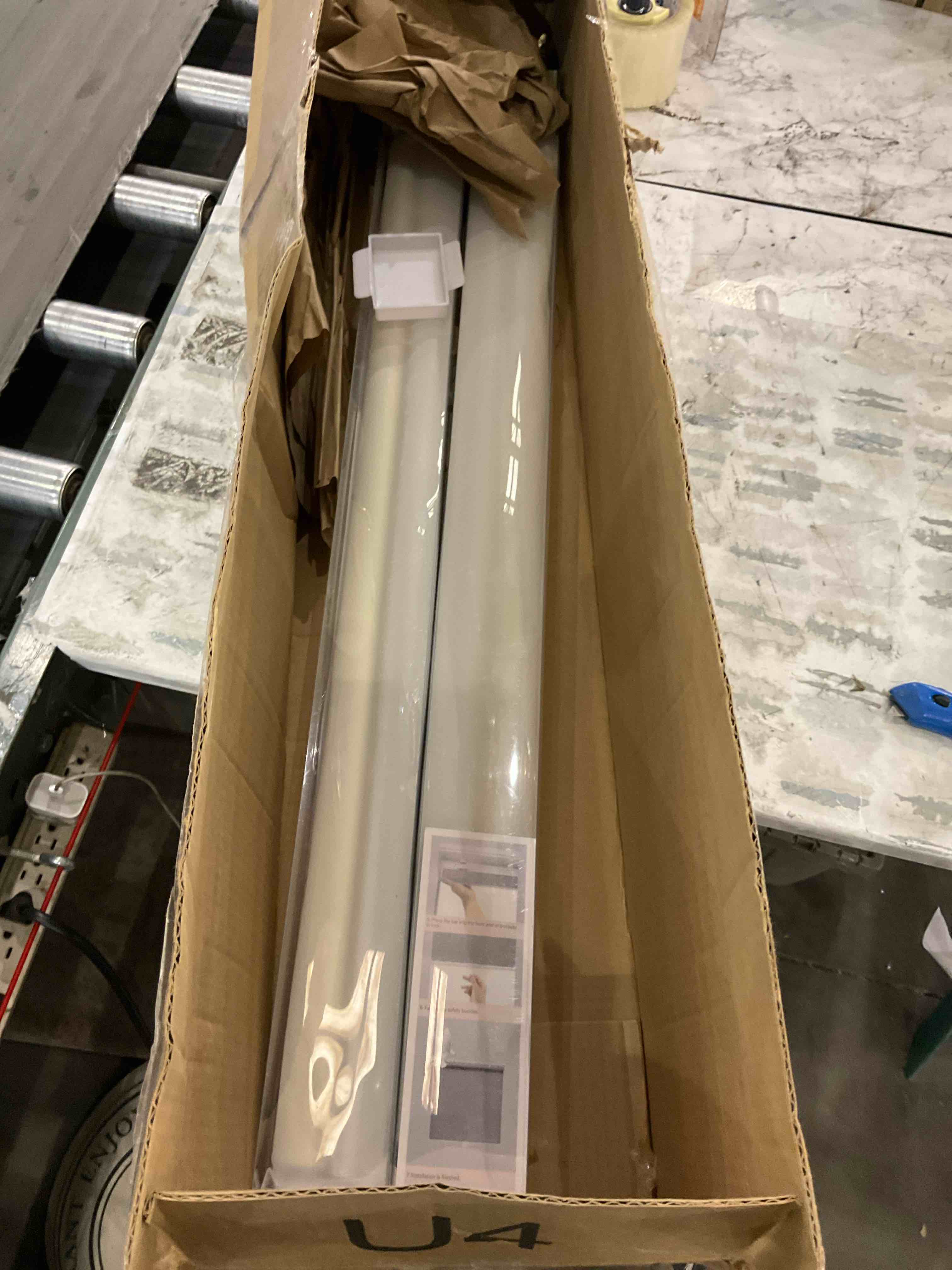 Sunoff Blackout Roller Shades Blinds Cordless for Windows Pull Down Room Darkening Door Blinds with Thermal Insulated Easy to Install for Living Room,Bedroom,Home,Office Bathroom Beige 32" W x 72" H