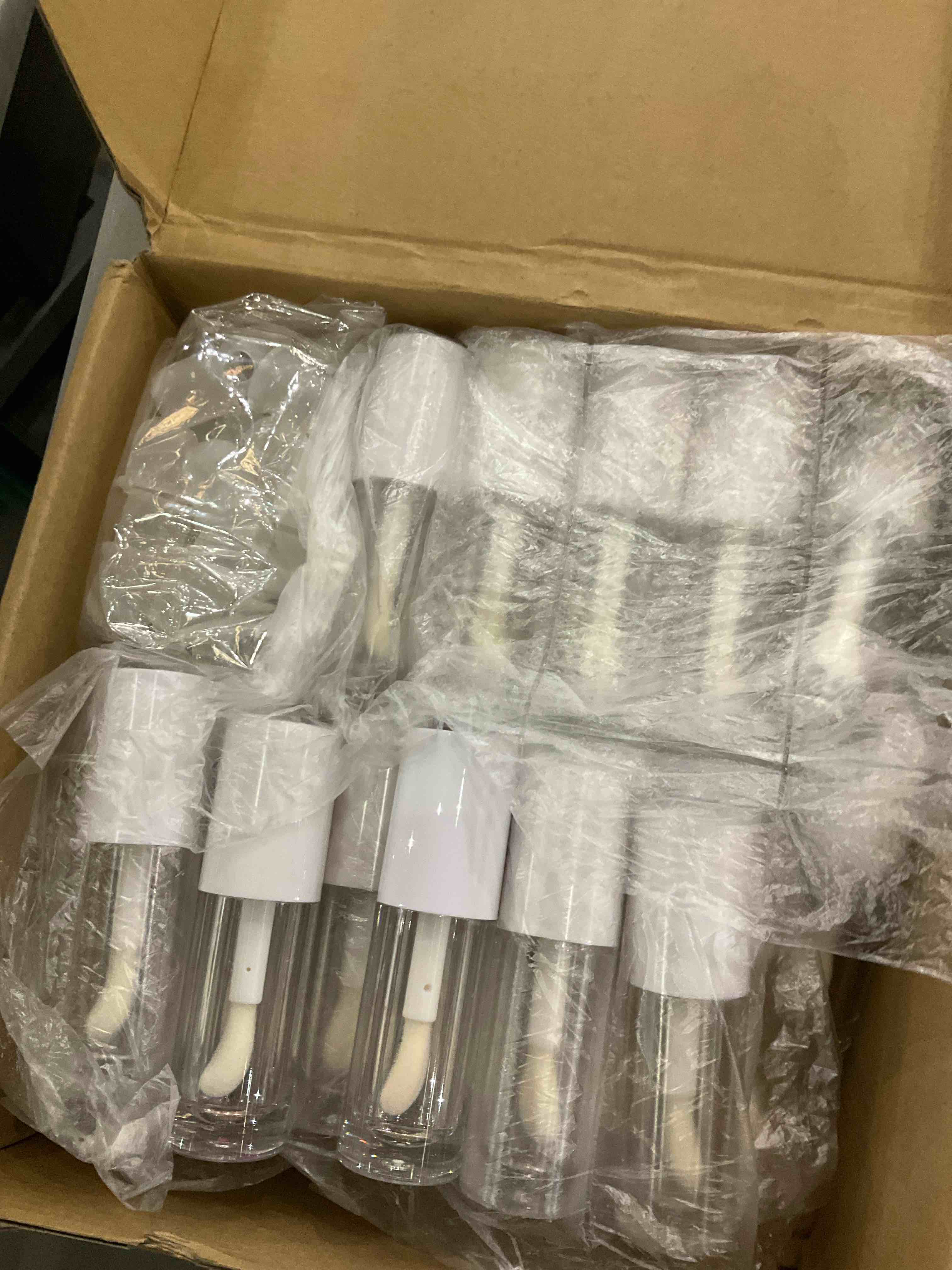 COSIDEA Lot De 24 Tubes De Gloss à Lèvres Vides Rechargeables