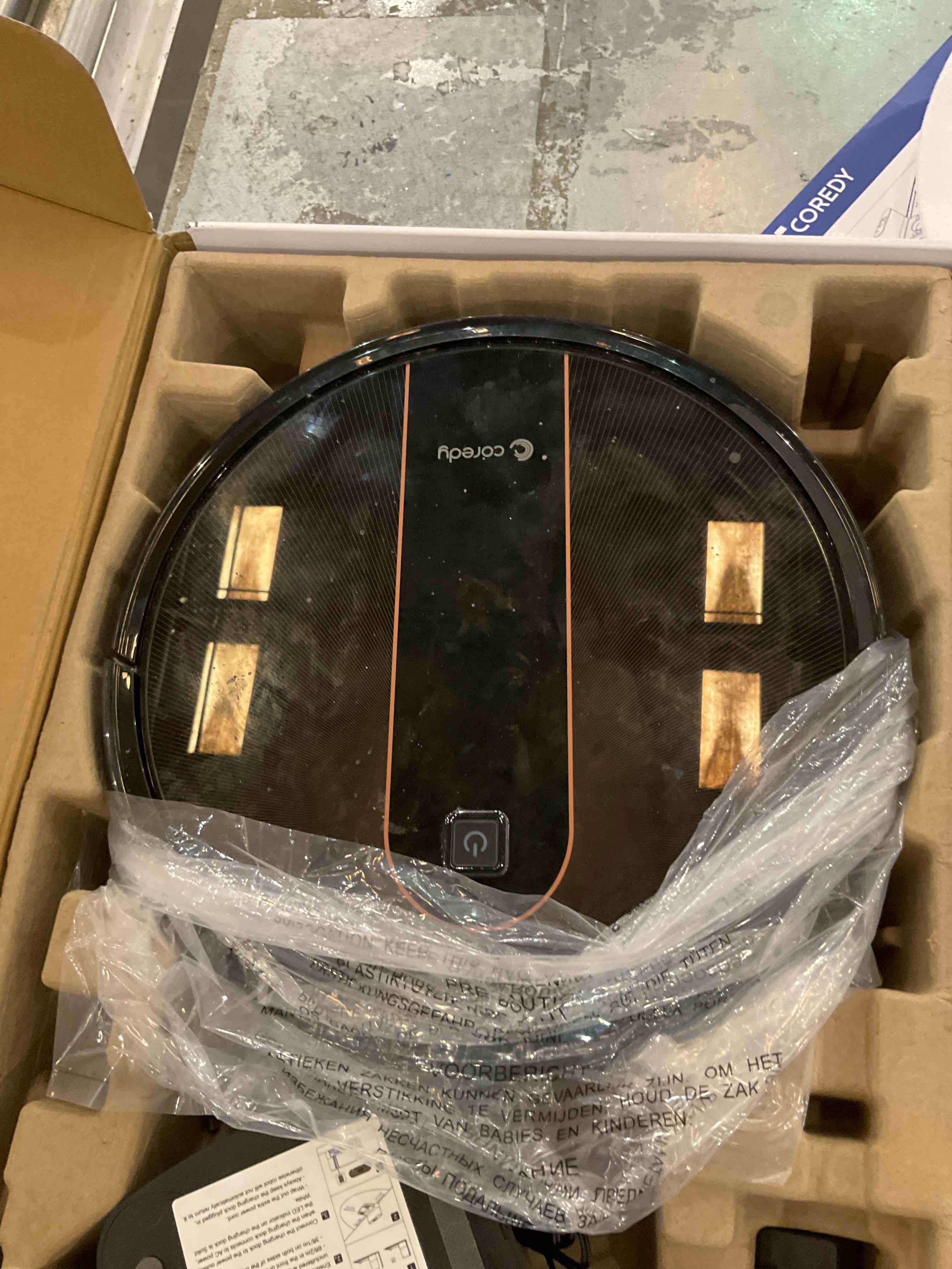 Coredy R750 Robot Vacuum Cleaner, Compatible with Alexa, Mopping System, Boost Intellect, Virtual Boundary Supported, 2200Pa Suction, Super-Thin, Upgraded Robotic Vacuums, Cleans Hard Floor to Carpet