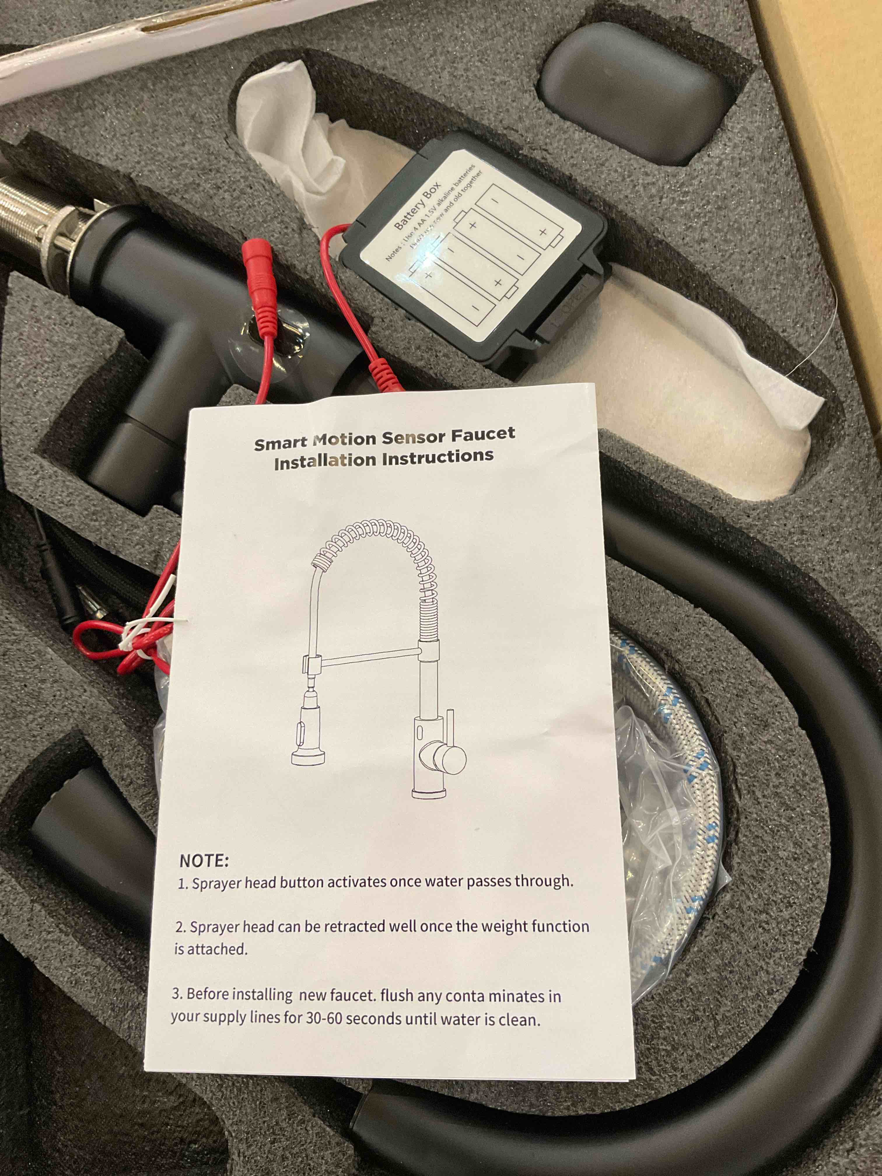 smart motion sensor faucet installations instructions 