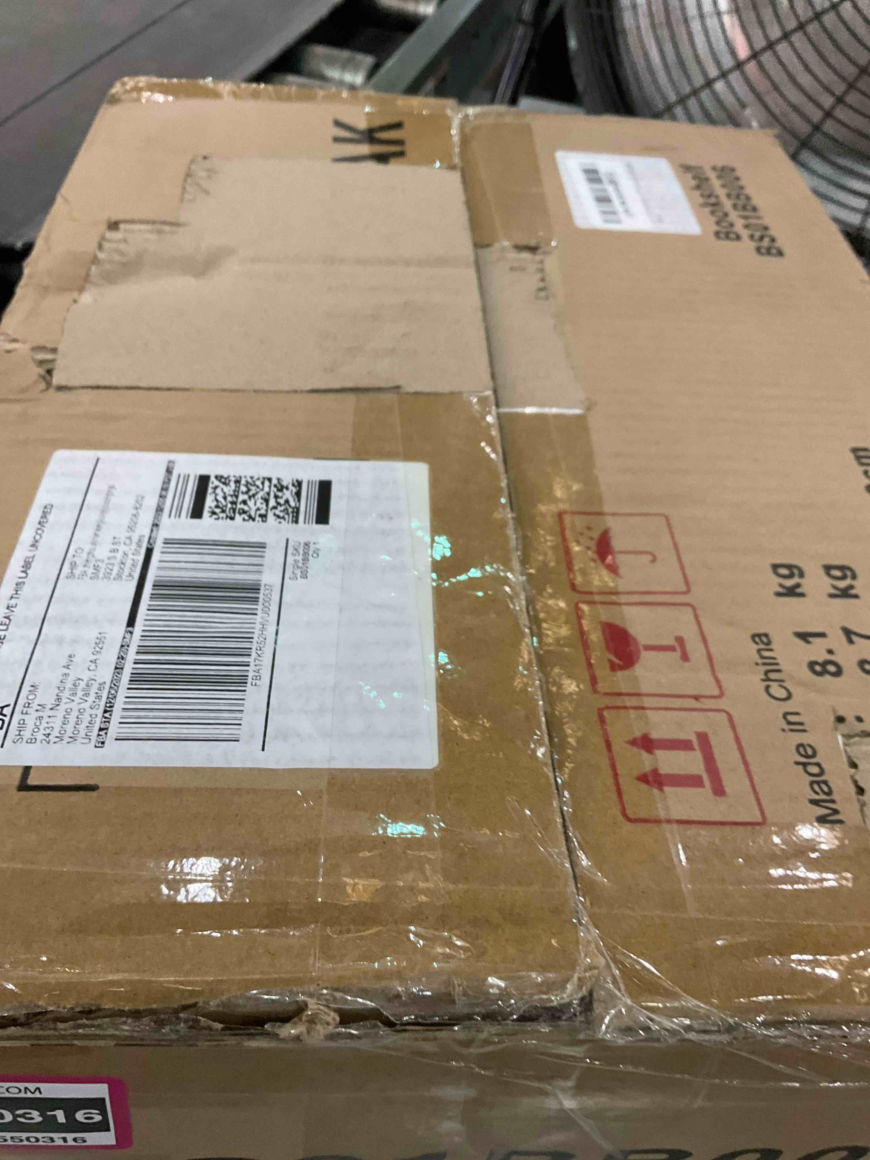 TUTOTAK Bookshelf, 6-Tier Tall Book Shelf, Narrow Bookcase for Small Space, DIY Stackable Bookshelf, for Living Room, Office, Study, Entryway, Industrial, Rustic Brown BS01BB006