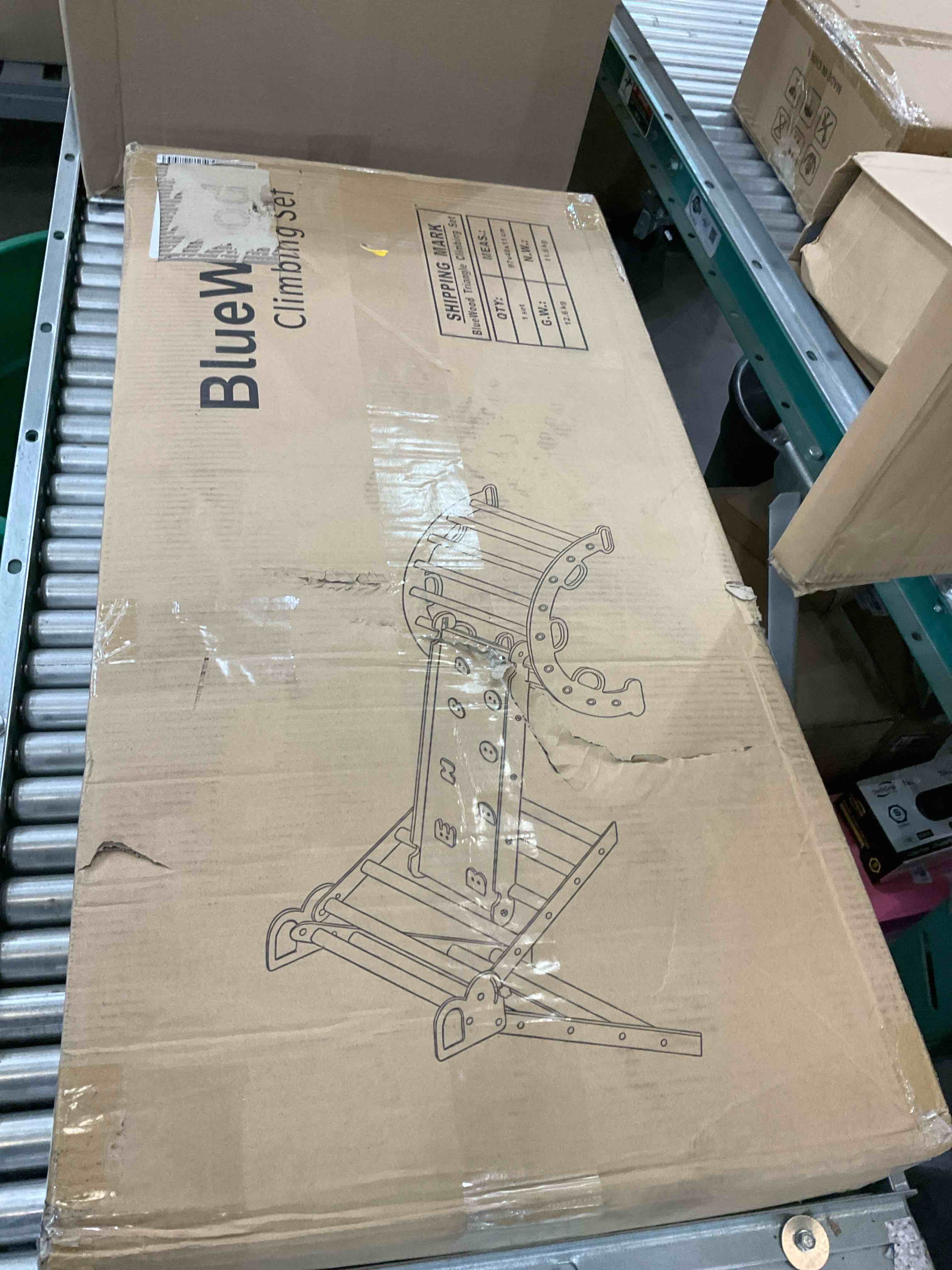 BlueWood Pikler Triangle Set for Baby Climbing Toy Indoor Playground for Kid | Montessori Learning Toy with Arch, Ramp, and Climbing Triangle | Indoor Outdoor Playground Climbing Toys for Toddlers