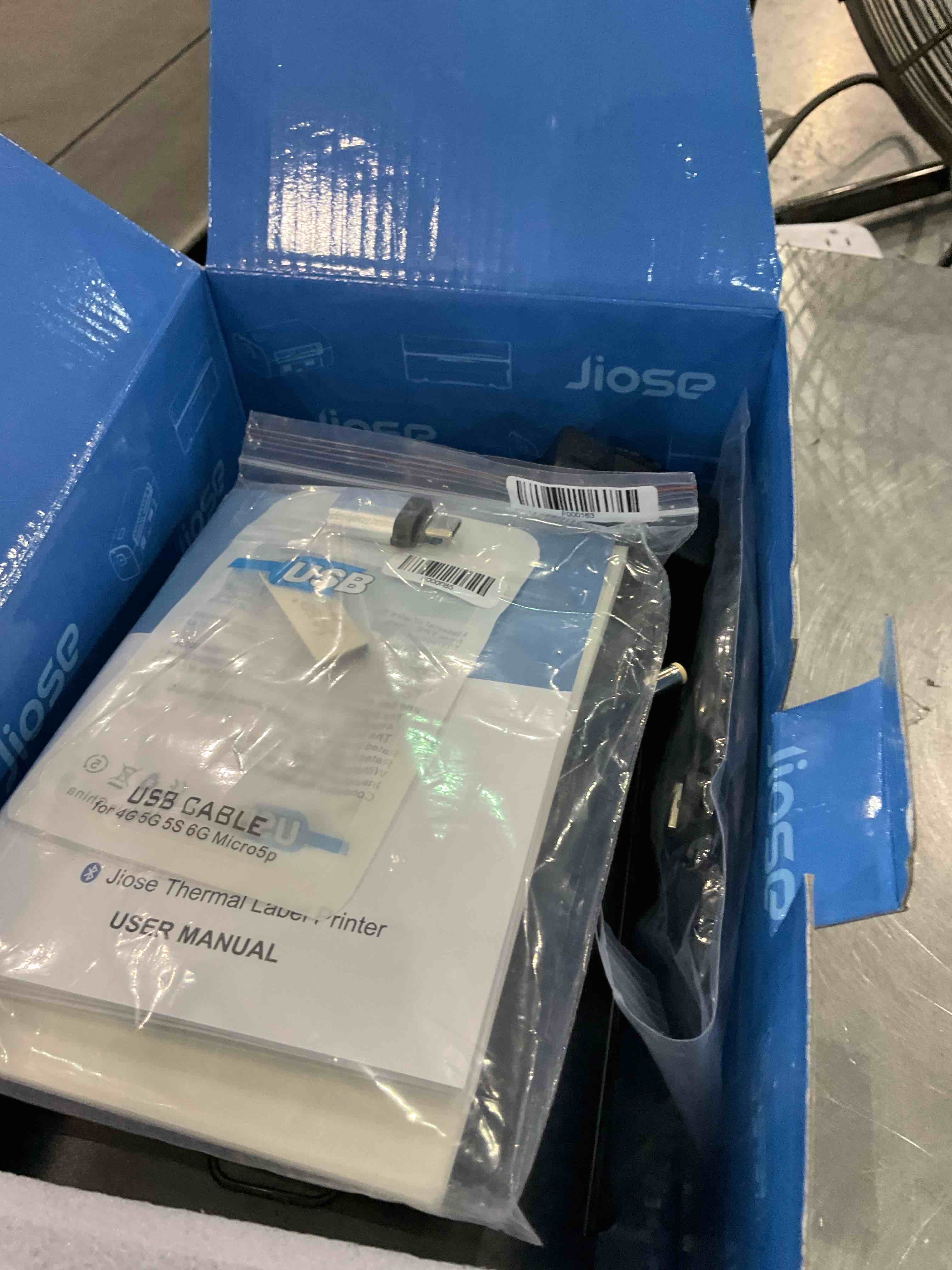 Jiose Bluetooth Thermal Shipping Label Printer - Desktop Shipping Label Printer - Print Custom Stickers - Support Chrome OS, Mac, Windows, Android, iOS for 4x6 Shipping Package Labels