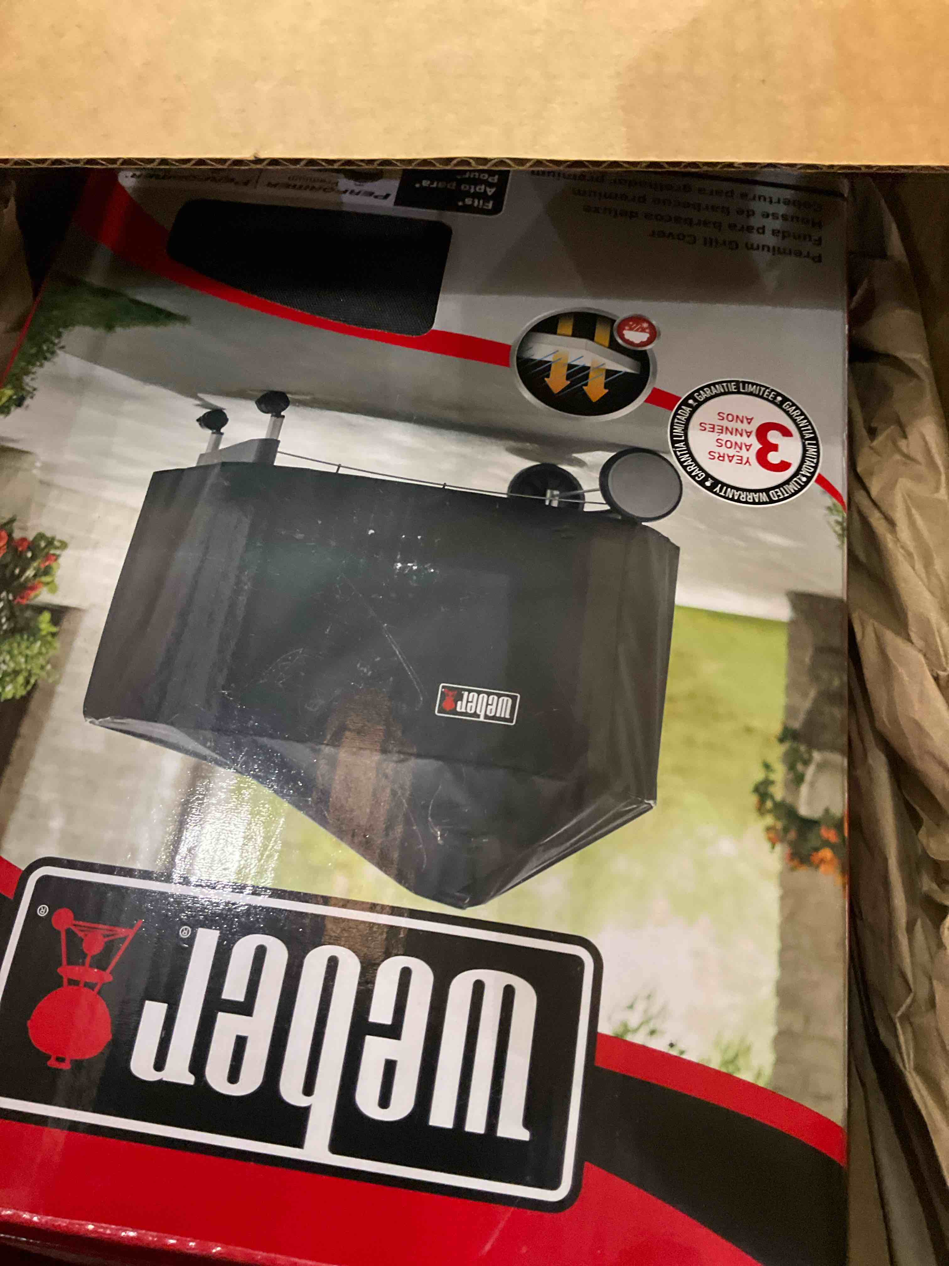 weber grill cover 22” black