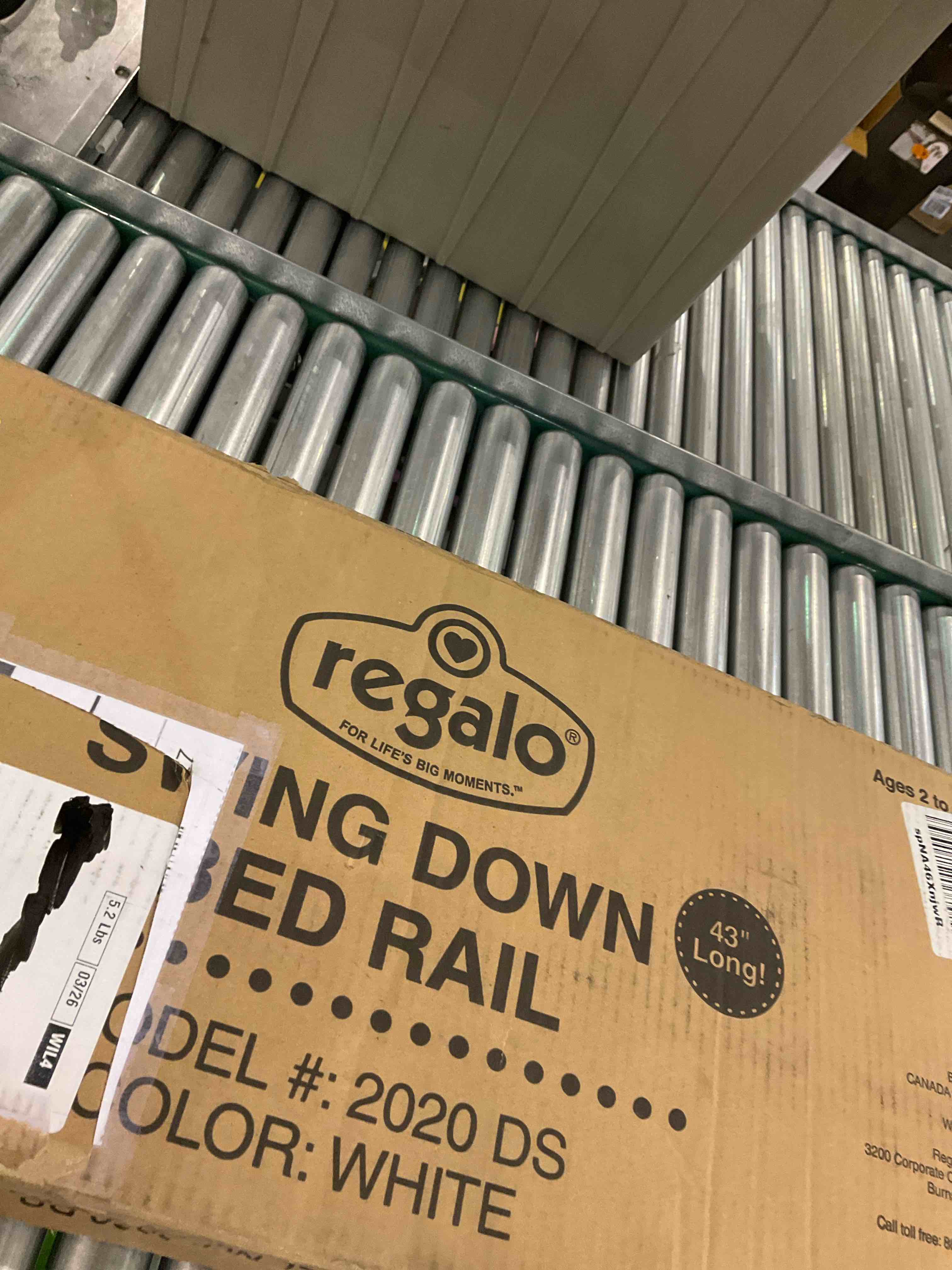 swing down bed rail 