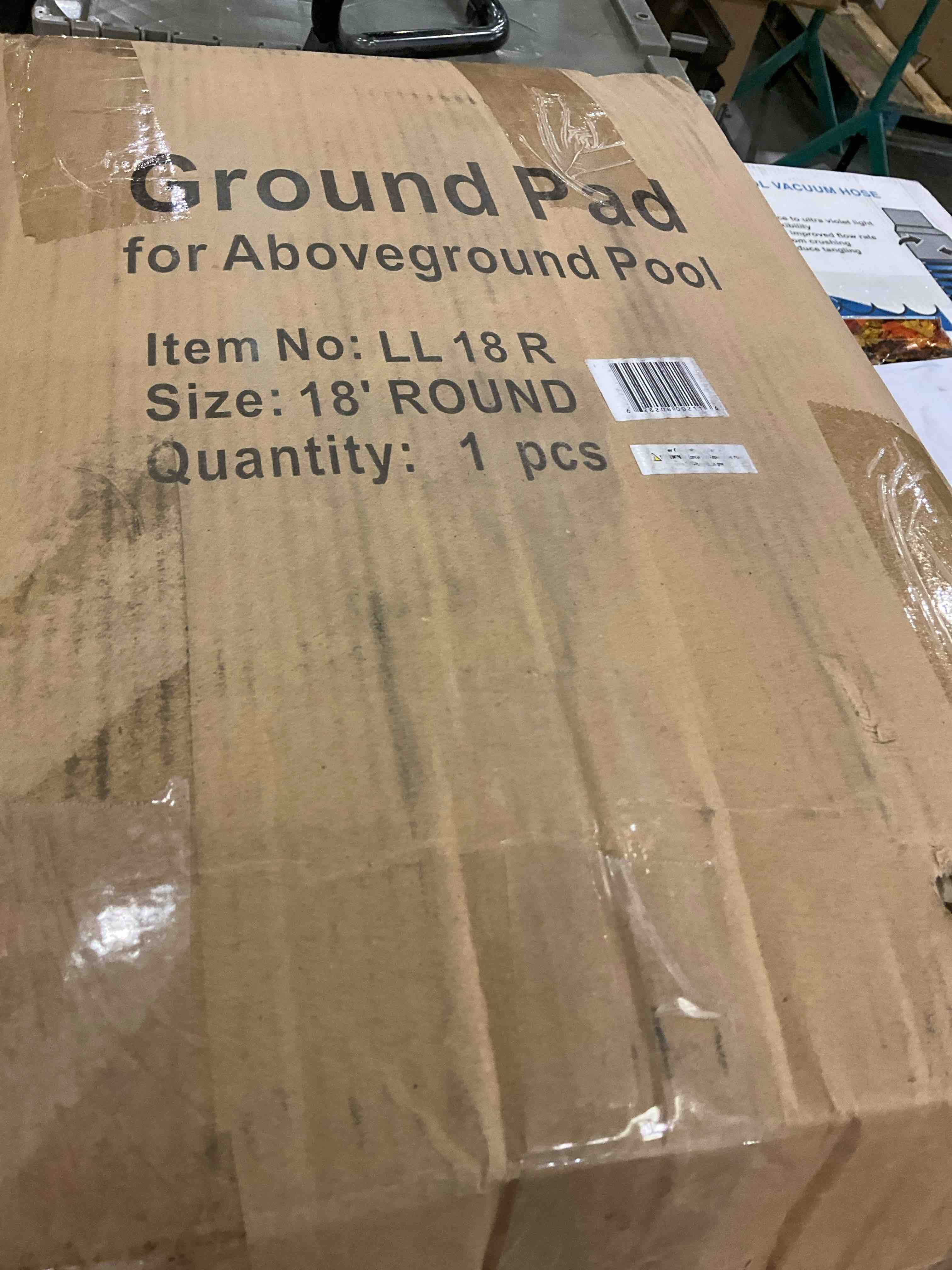 ground pad for above ground pool 18” round 