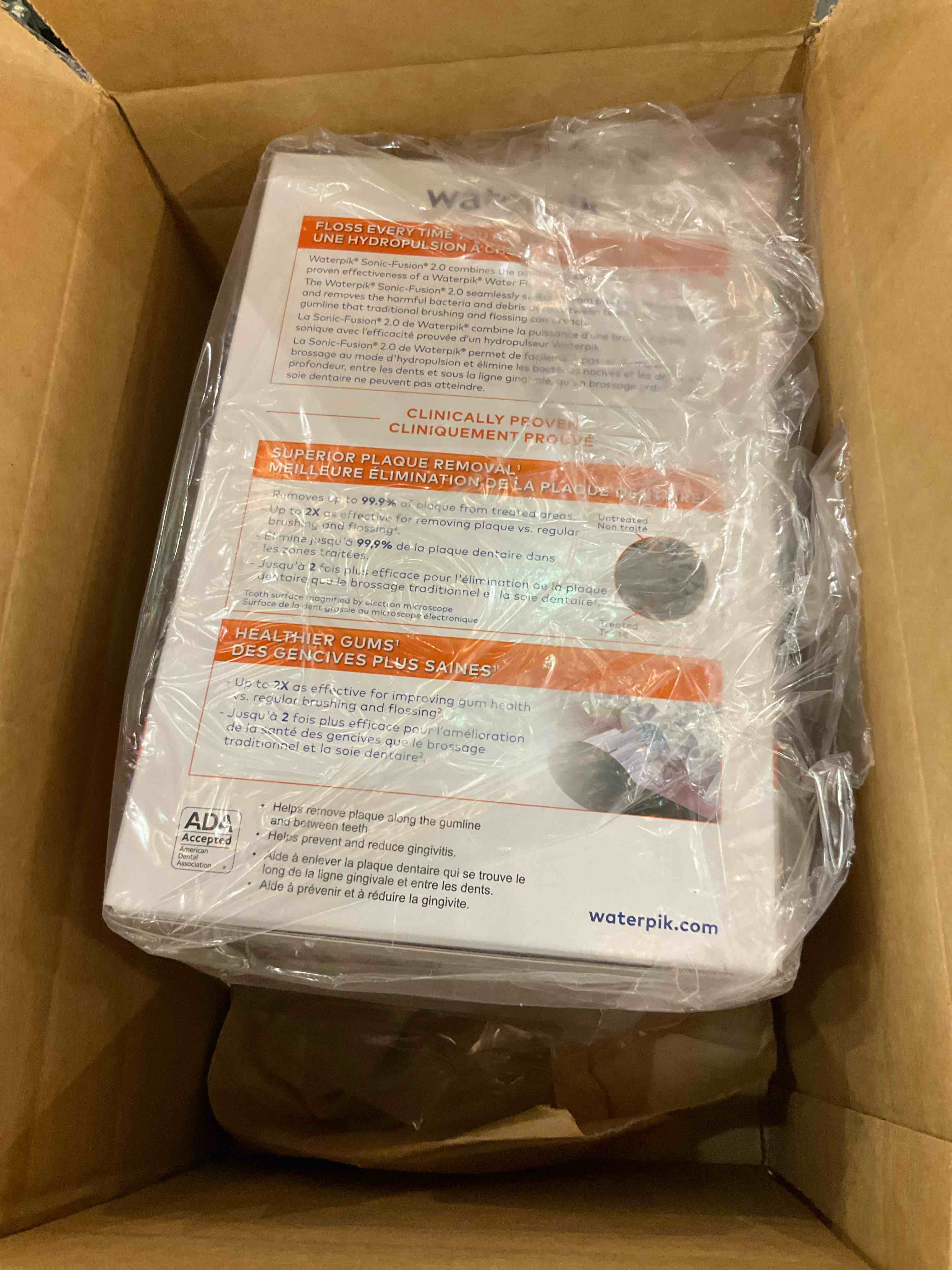 Waterpik Sonic-Fusion 2.0 Professional Flossing Toothbrush, Electric Toothbrush and Water Flosser Combo In One, Black Black Version 2.0