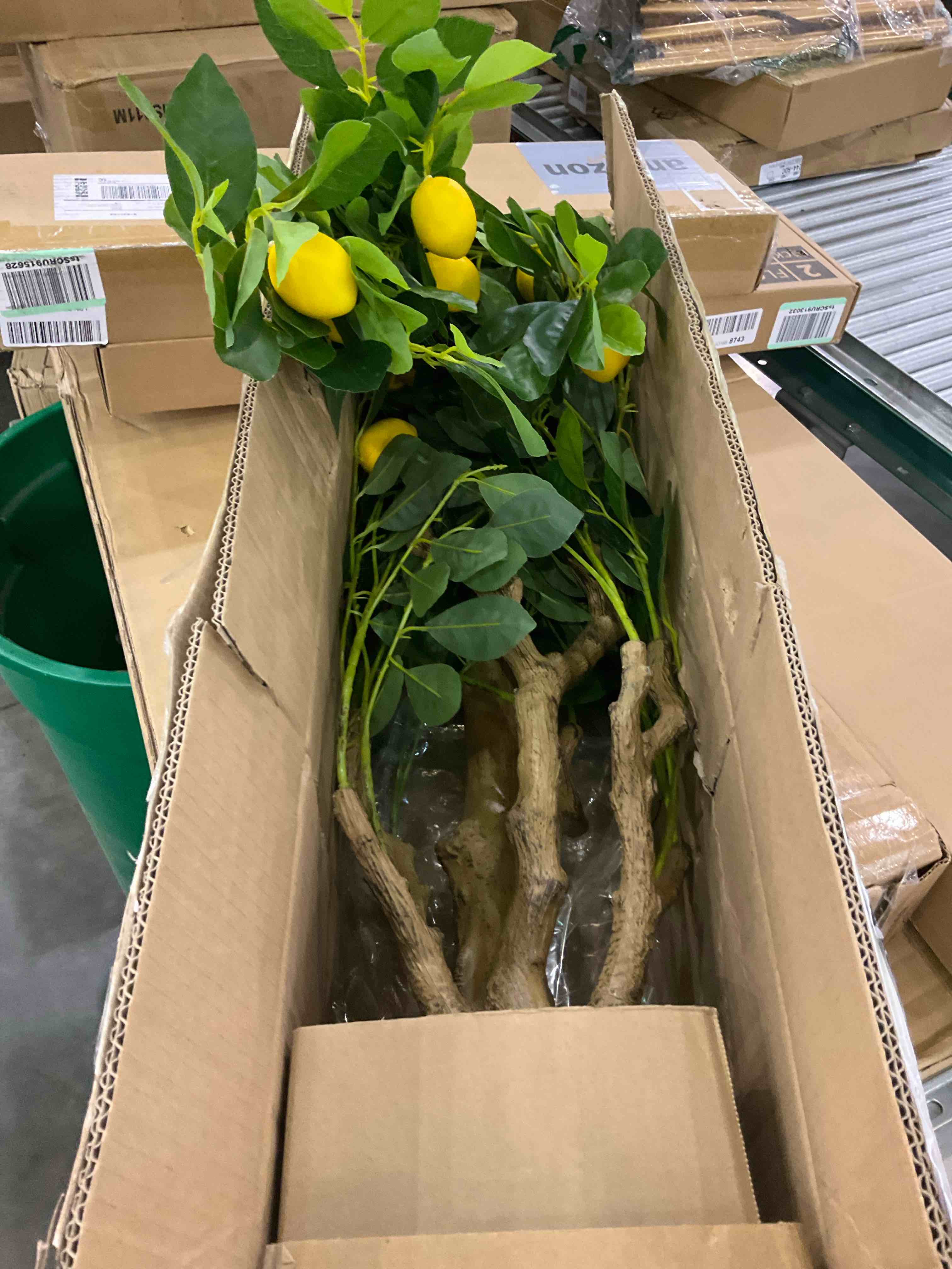 Artificial Lemon Tree, Fake Lemon Plant Pre Potted Faux Lemon Tree Plastic Lemon Fruit Tree for Home House Office Décor