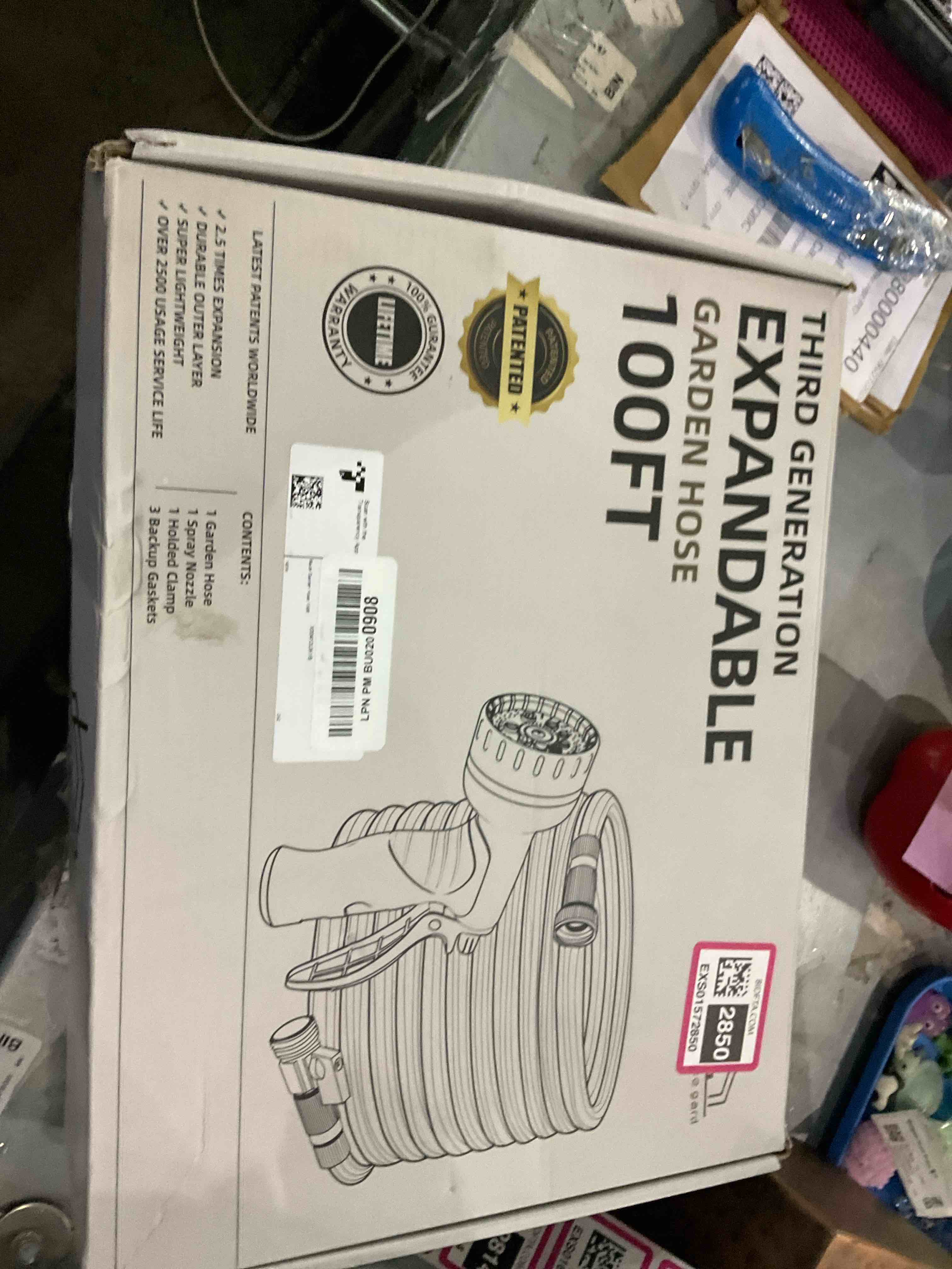 Lefree Garden Hose 100ft, Expandable Garden Hose Leak-Proof with 40 Layers of Innovative Nano Rubber, 2024 Version/New Patented, Lightweight, Durable, No-Kink Flexible Water Hose (Black)