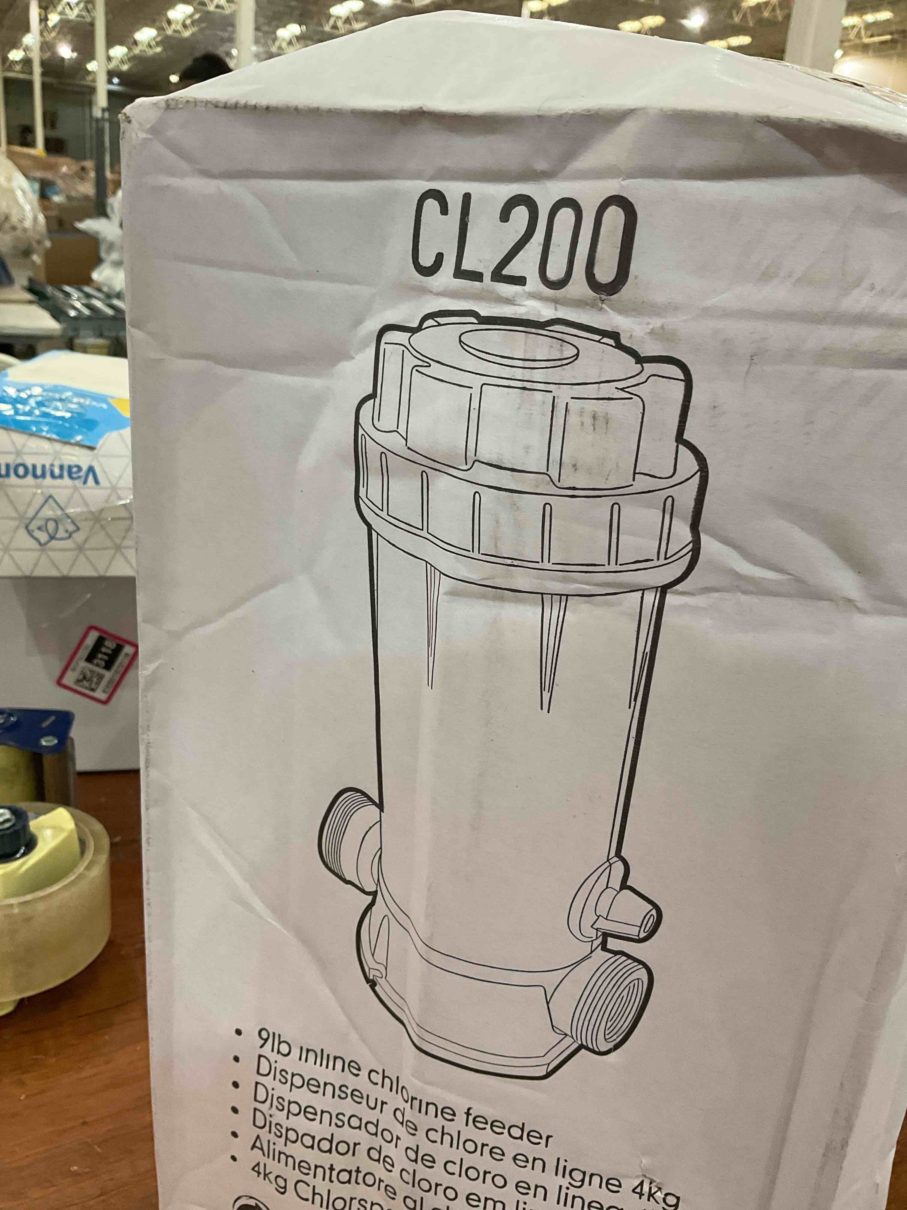 CL200 Inline Chlorinator Replacement Hayward CL200 chlorinator Feeder, Inground Pool Inline Automatic Chlorinator Feeder, High-Grade ABS Material, Easy to Use (2 O-Rings)
