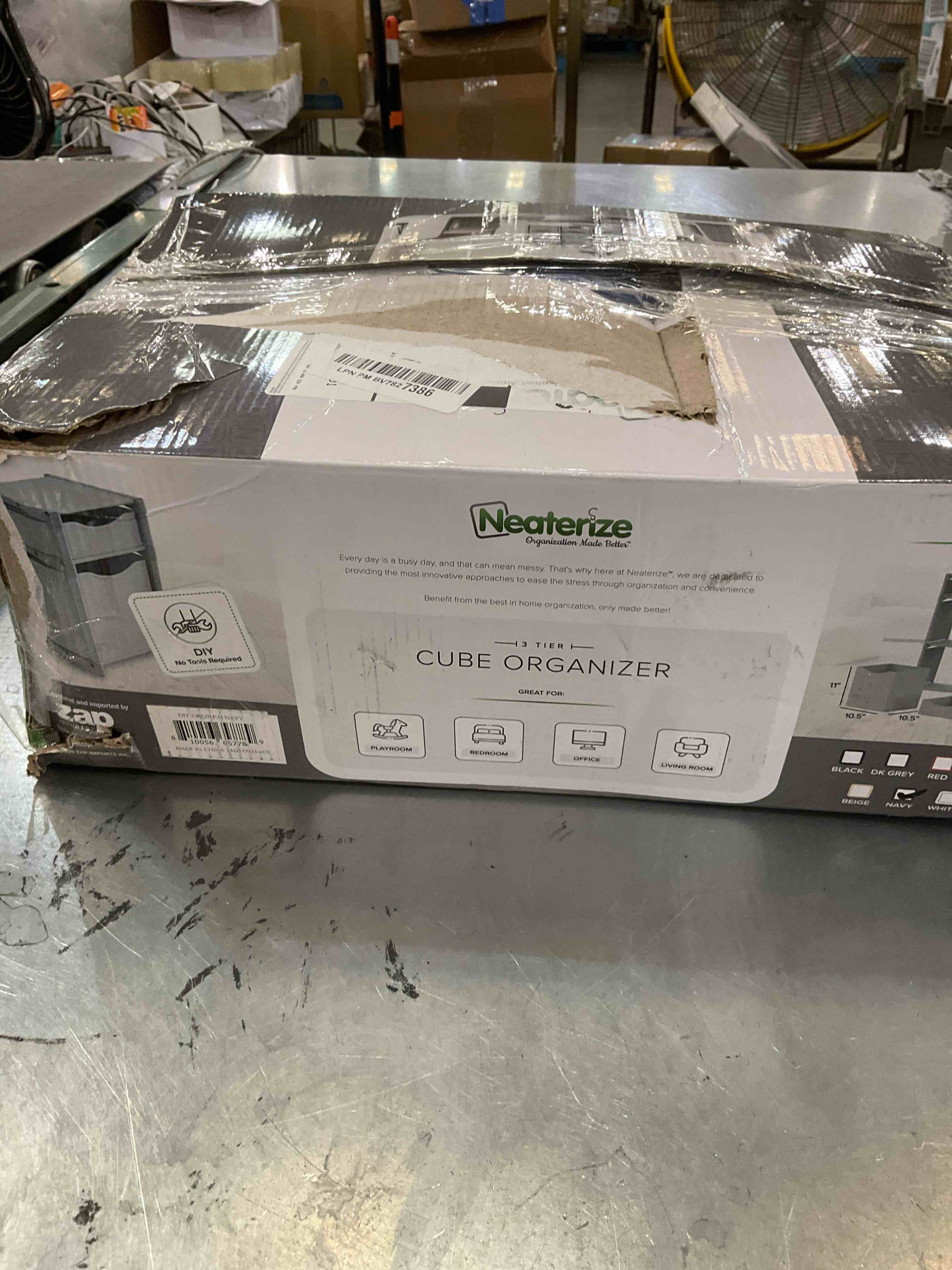 9 Cube Closet Organizers And Storage | Includes All Storage Cube Bins | Easy To Assemble Closet Storage Unit With Drawers | Room Organizer For Clothes, Baby Closet Bedroom, Playroom, Dorm (Navy)