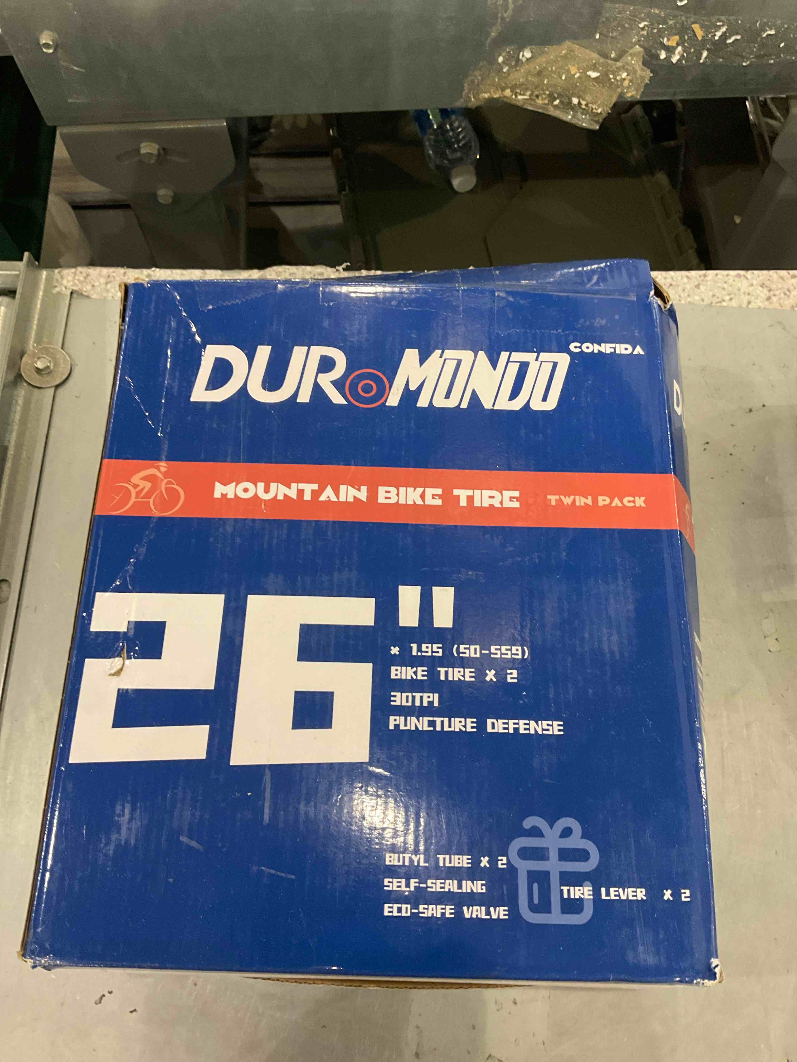 2Pack 26"x 1.95"(50-559) Mountain Bike Tires Replacement Kits Plus 2 Bike Tubes (with Puncture Sealant) and 2 Tire Levers, Bike Tire with Tread Puncture Protection for On or Off-Road Use