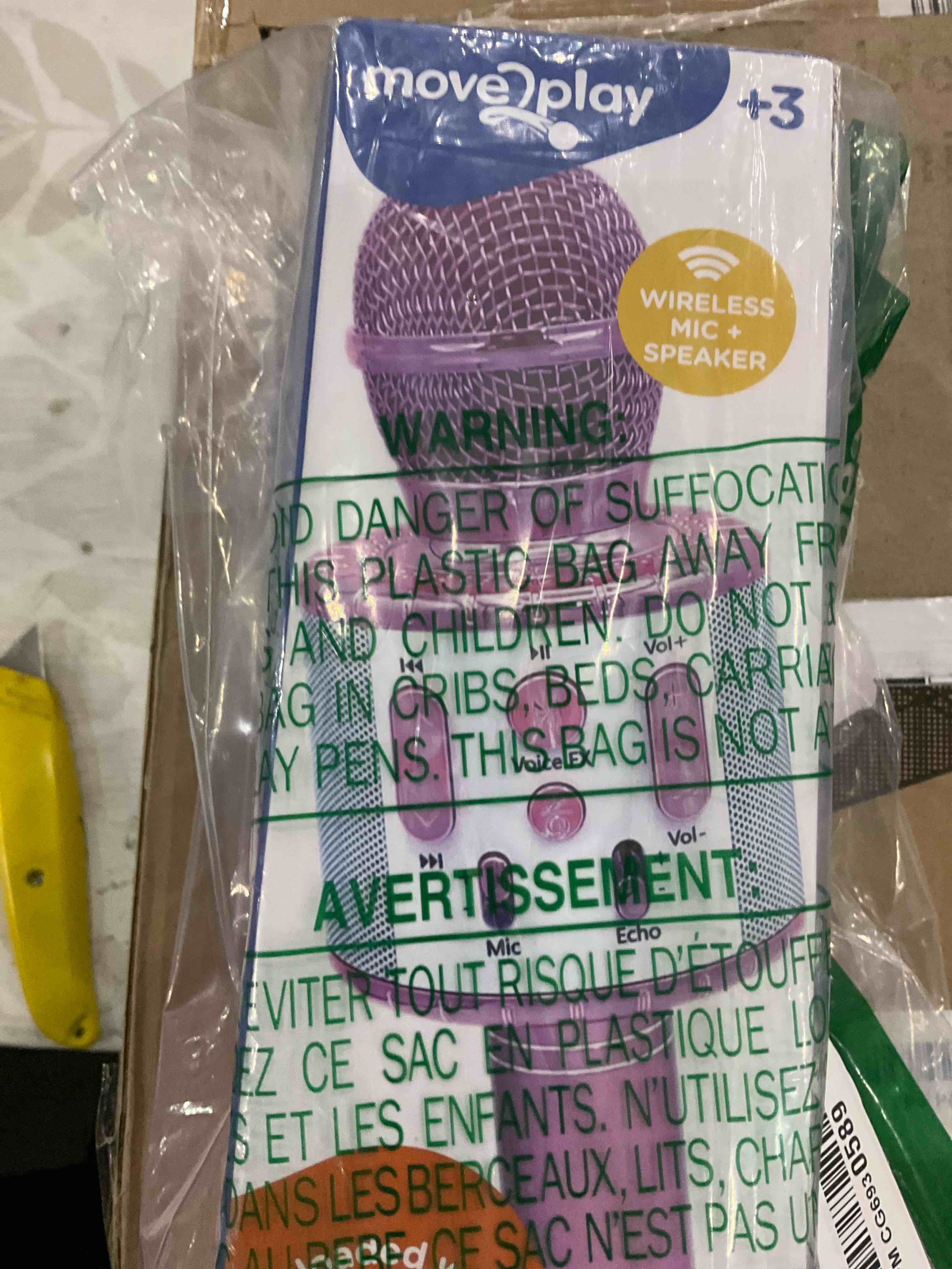Move2Play, Kids Star Karaoke, Kids Microphone, Bluetooth + 15 Pre-Loaded Nursery Rhymes, Girls Toy and Gift for 2, 3, 4, 5, 6+ Years Old