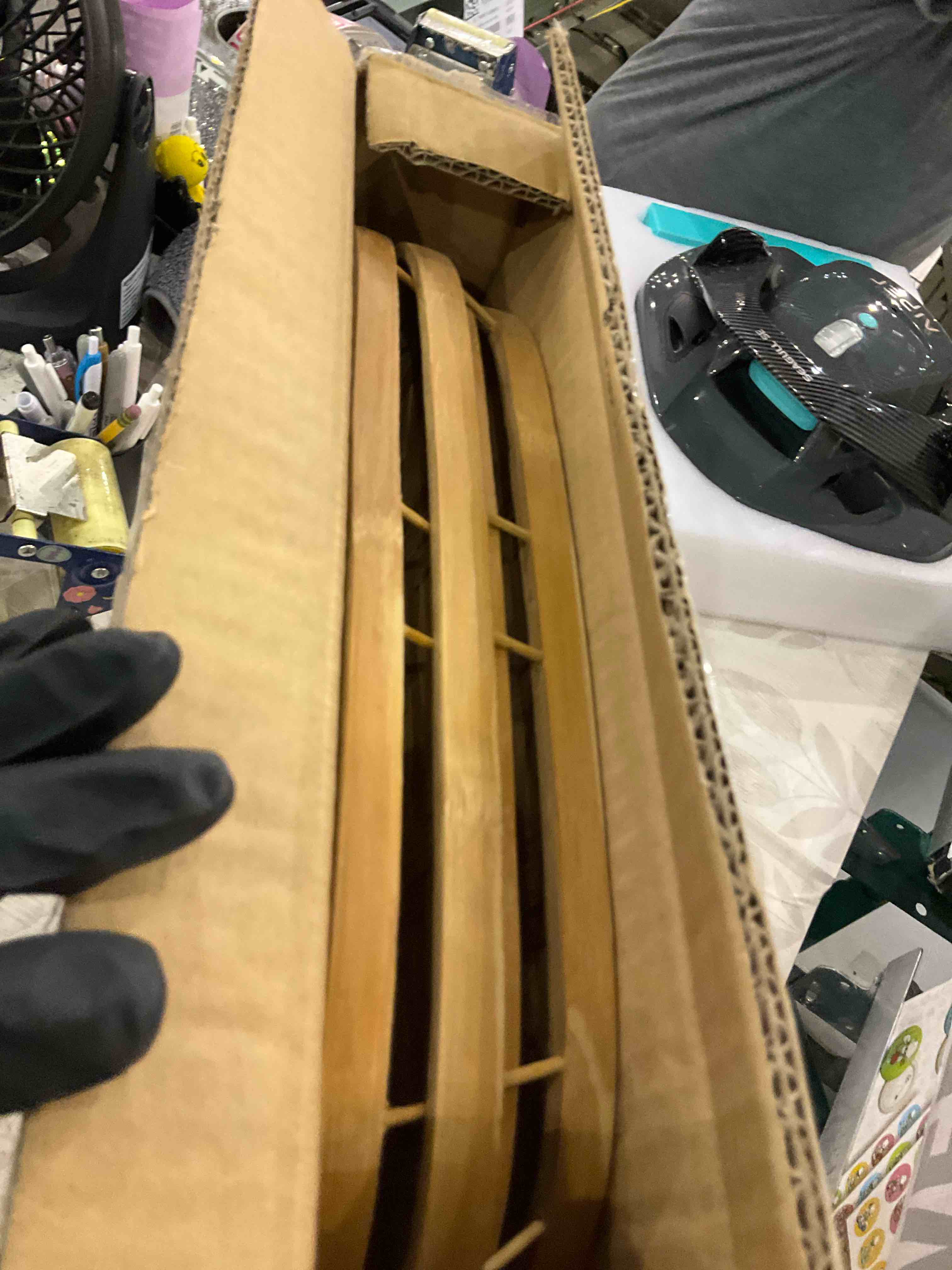 PEMAR Bamboo Wicker Serving Trays for Food, Rectangular Lap Trays for Foods & Drinks. Decorative Trays for Coffee Table. 2 Pack Set