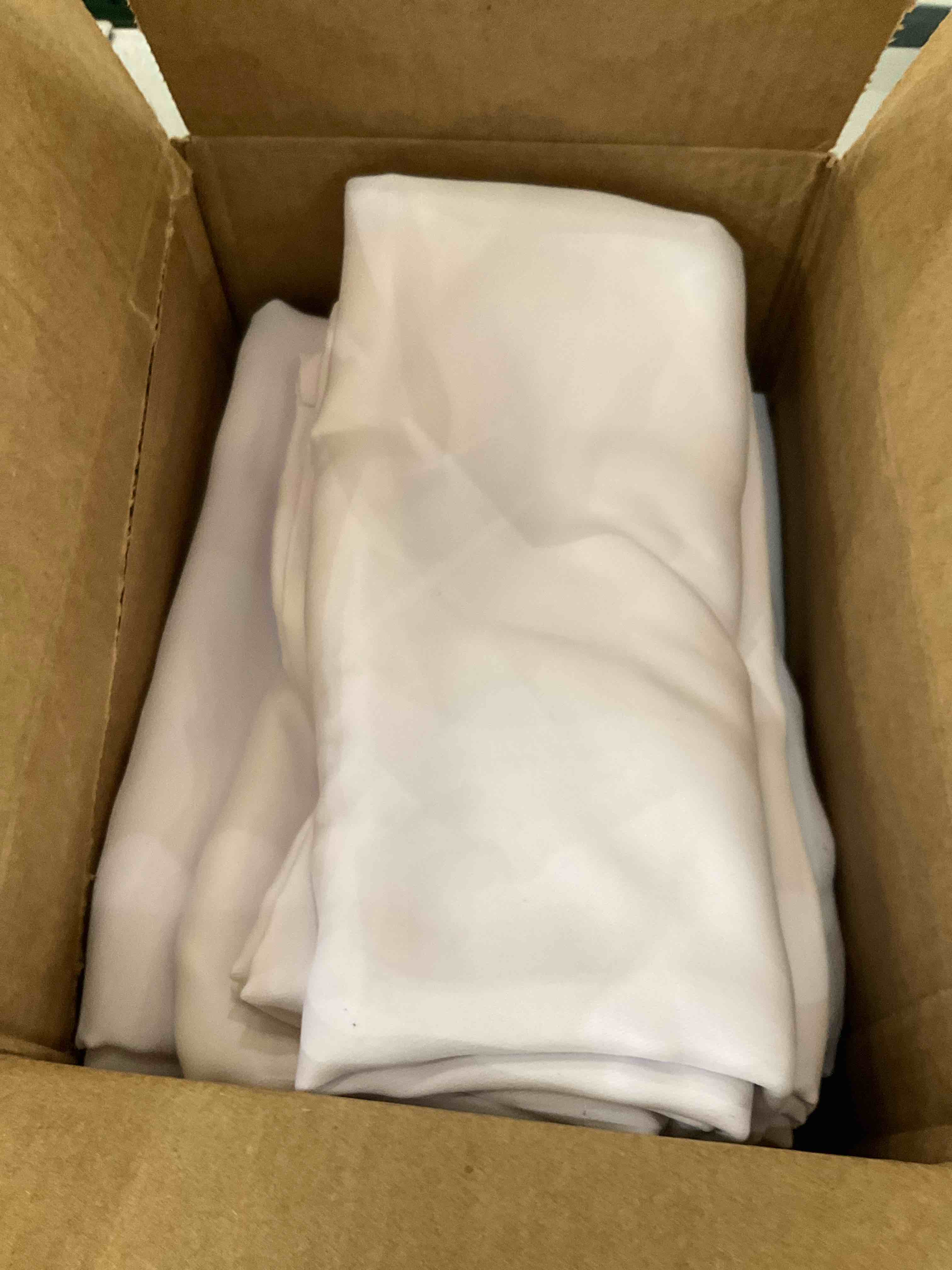 BGment Rod Pocket White Curtains 40 Inches Length - Privacy Protection Short Window Treatment Curtains for Kithchen Home Decor, 2 Panels, Pure White, 42 x 40 Inch