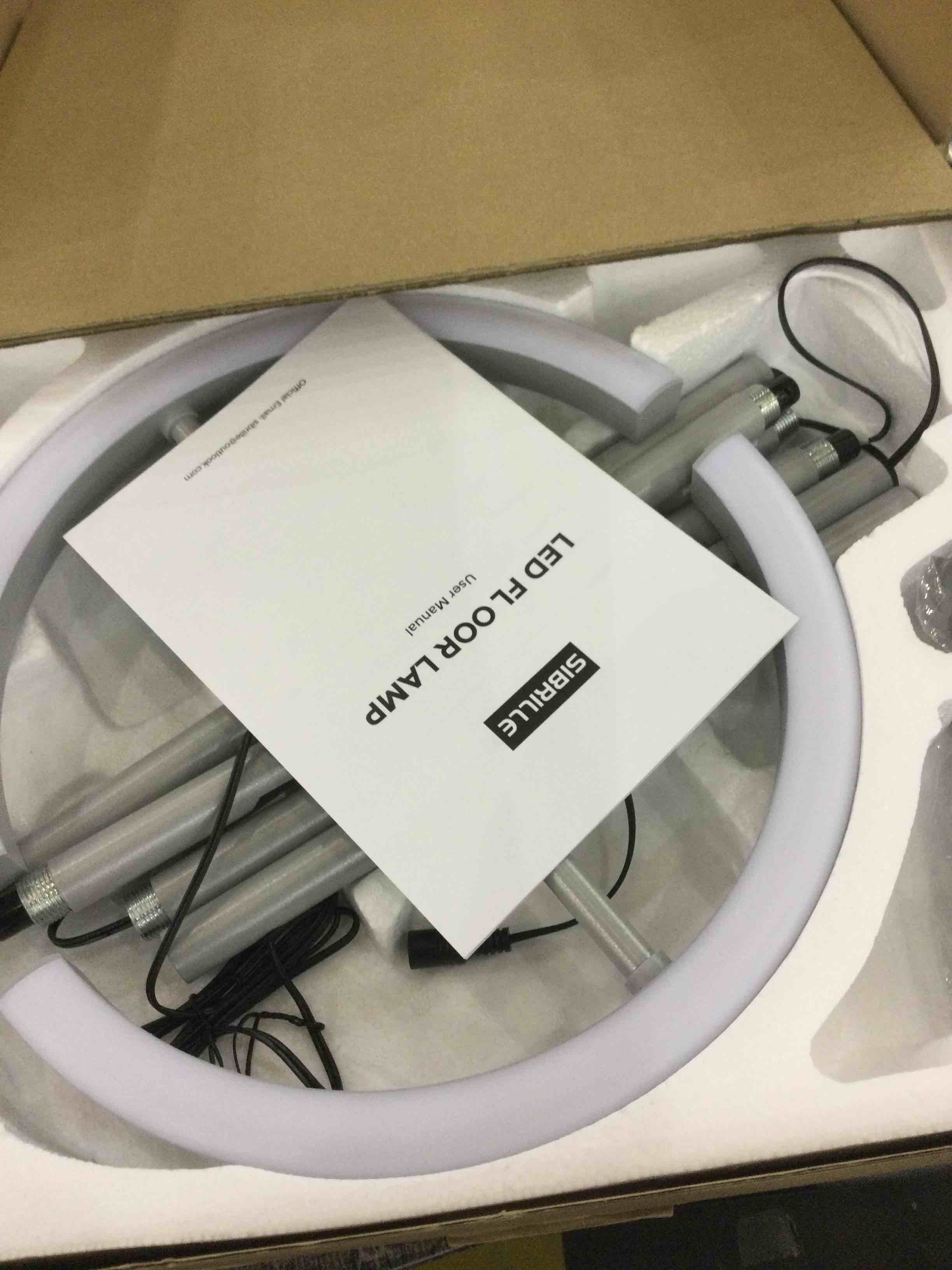 SIBRILLE Floor Lamps for Living Room, Modern Stepless Dimmable Standing Lamp with Remote Control, 20W 3000-6000K LED Rotatable Floor Light Uplighter Stand up Lamp Tall Lamp for Bedroom Office