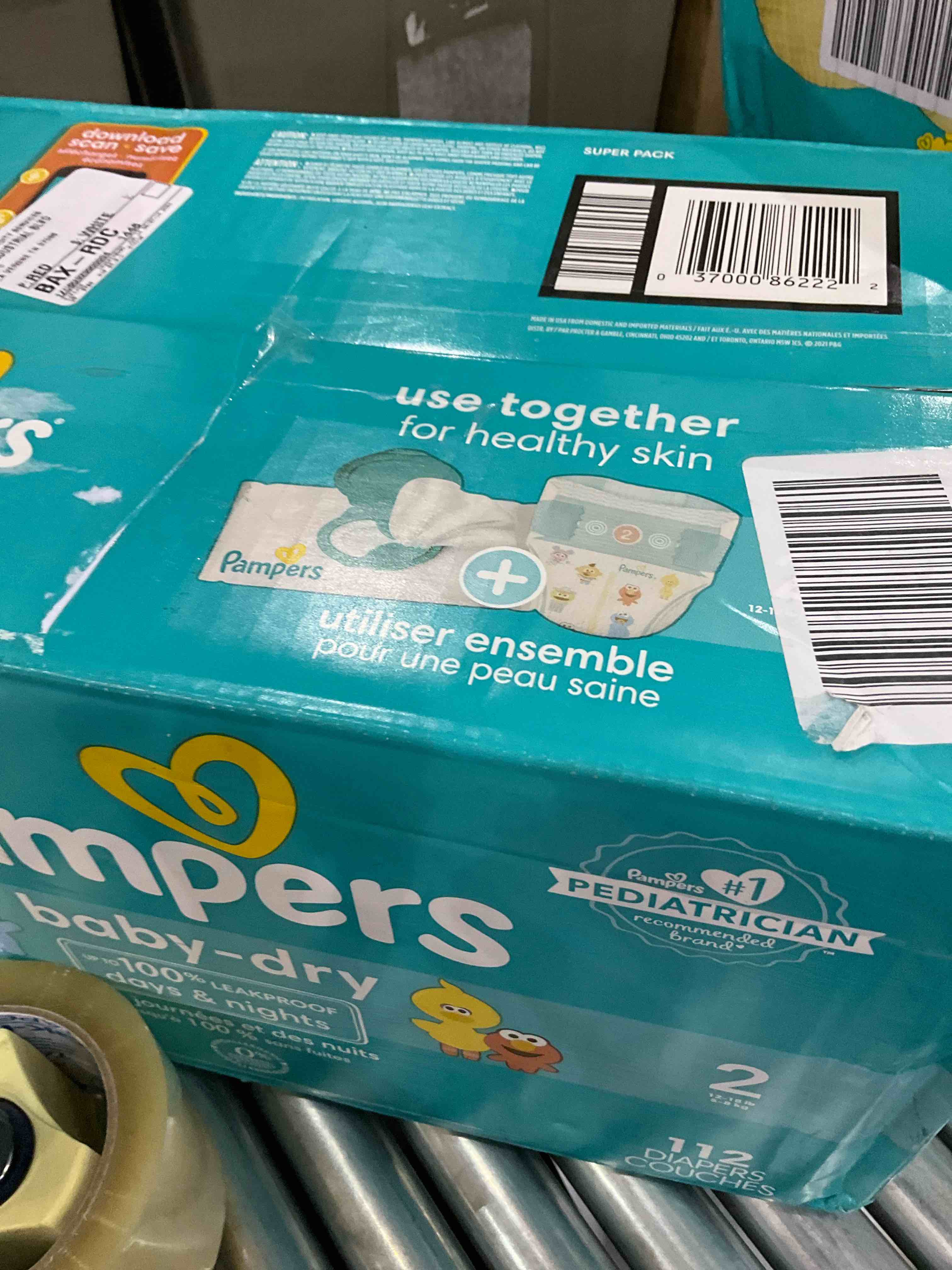 Pampers size 2 112 diapers 