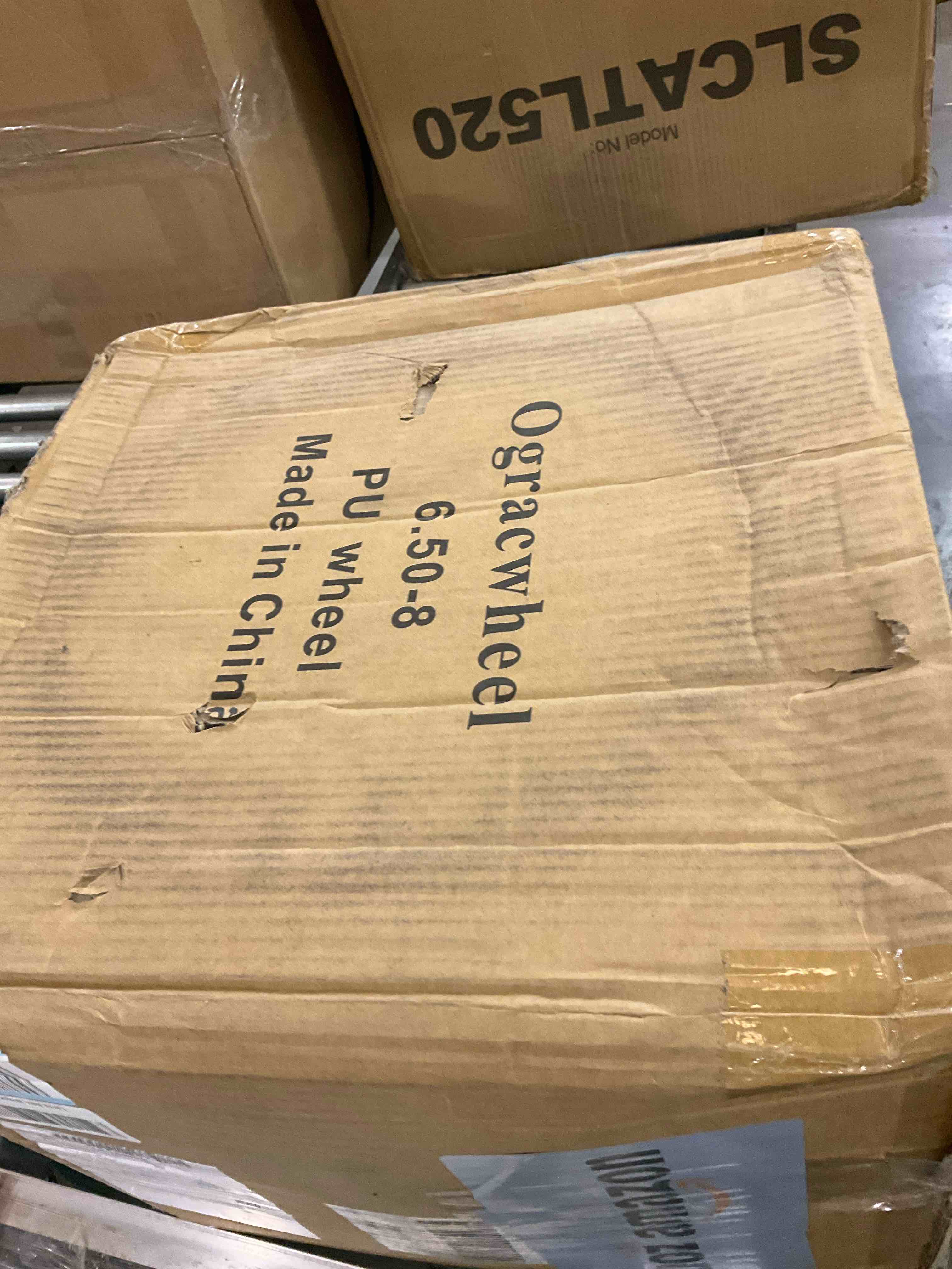 MaxAuto 2Pcs 16x6.50-8 Tire and wheel for Lawn Riding Mowers Garden Tractors, 4" Centered Hub with 1" Axle Bore,Yellow Rim