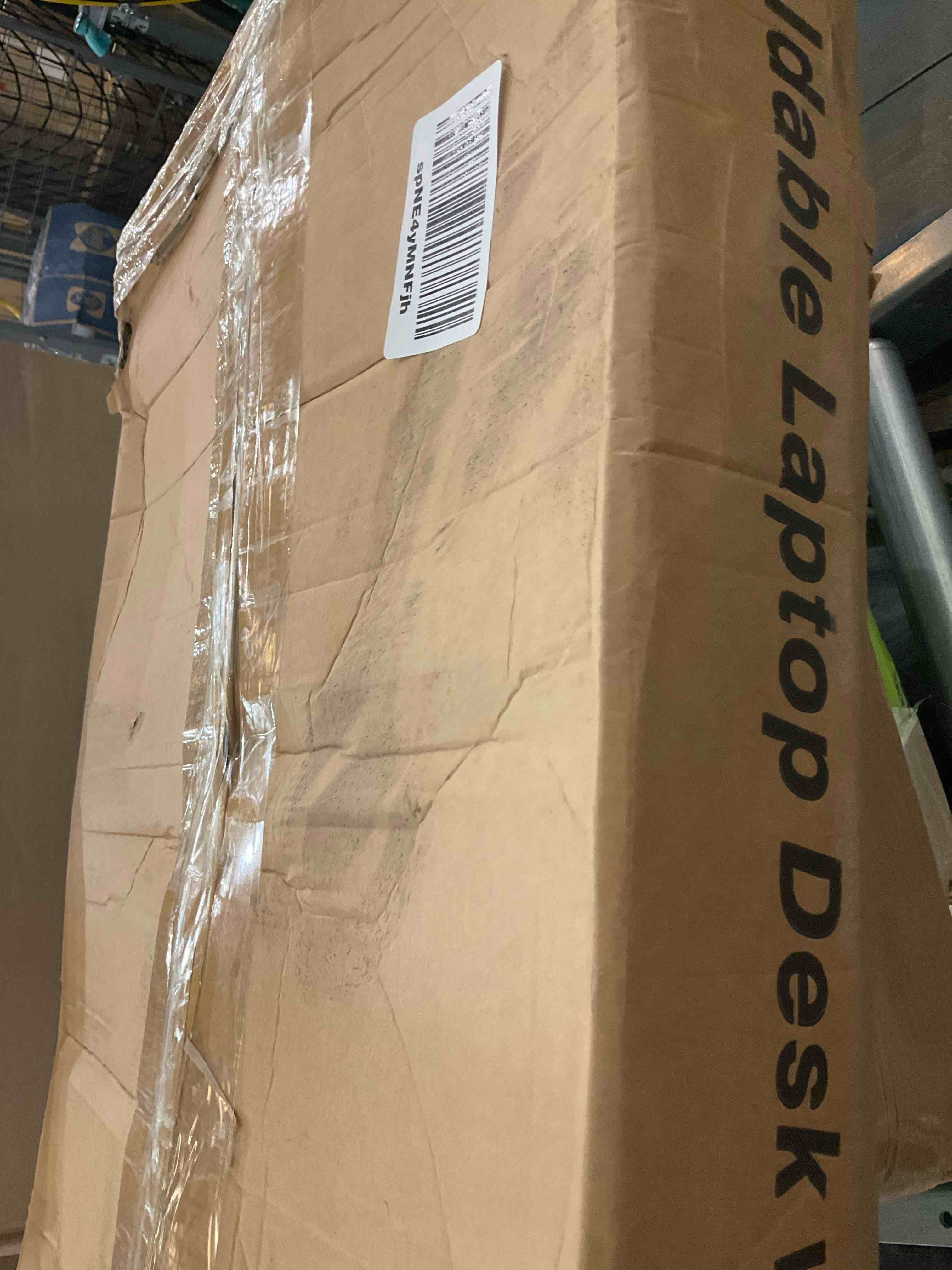 RAINBEAN Lap Desk for Laptop, Portable Bed Table Desk, Laptop Desk with LED Light and Drawer, Adjustable Laptop Stand for Bed/Sofa/Study/Reading-White