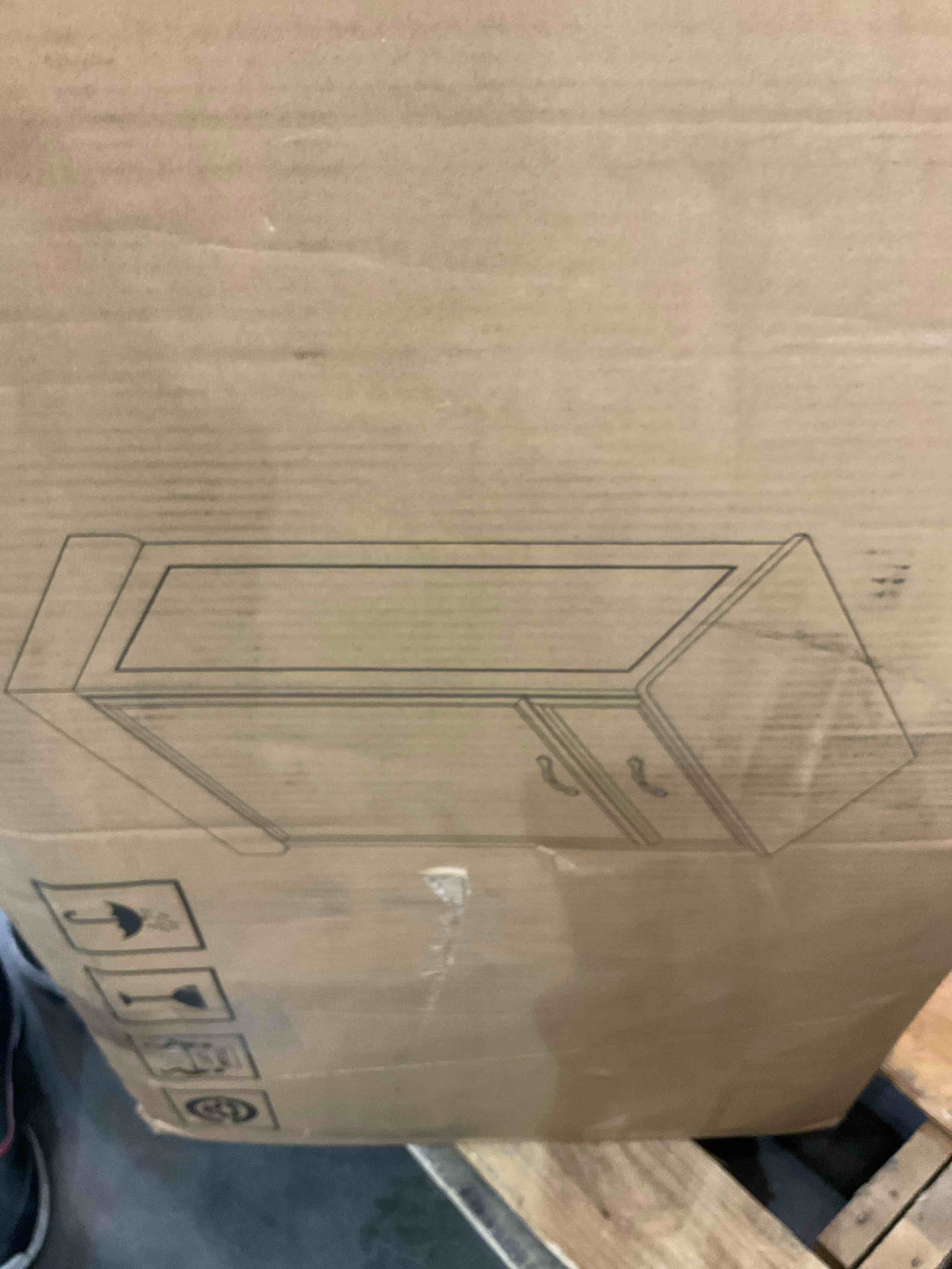 GAOMON Tilt Out Trash Cabinet, Freestanding Trash Cabinet 10 Gallon for Kitchen Dining Living Room, Hidden Garbage Bin Cabinet Pet-proof Storage Holder Single