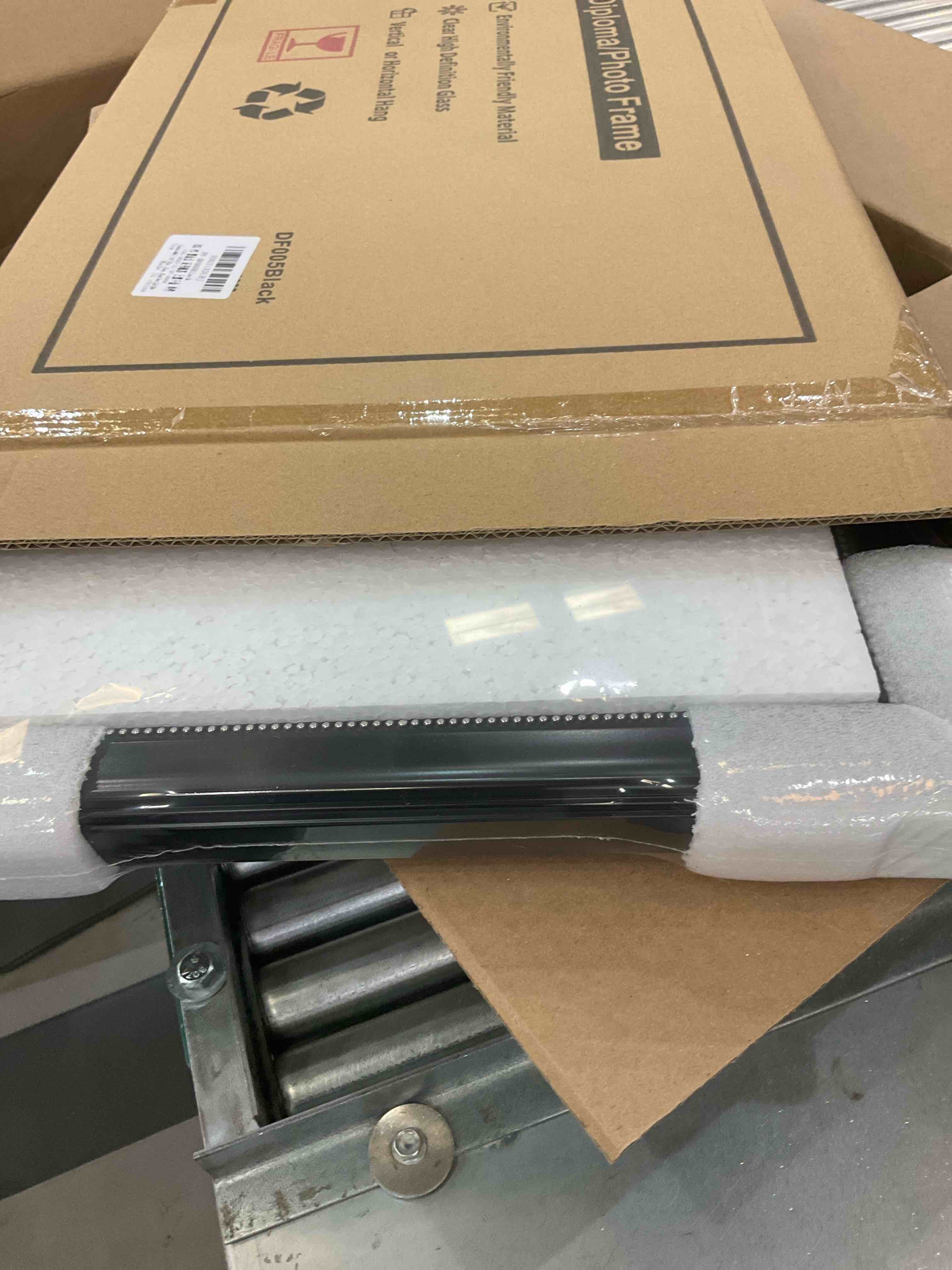 GraduationMall 11x17 Black Diploma Frame with Tassel Holder for 8.5x11 Certificate Document,Real Glass, Black over Gold Mat Black With Silver Beads Diploma + Tassel